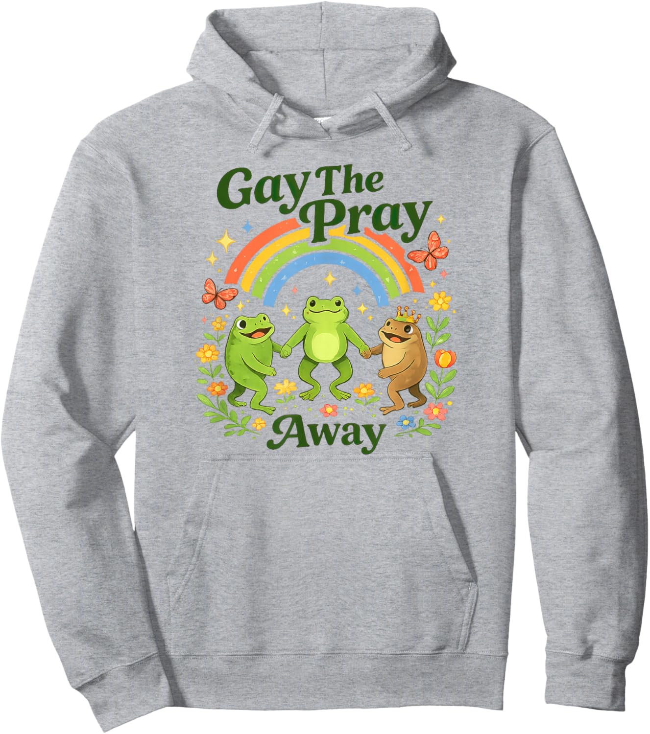 Gay The Pray Away Frog for LGBT Gay Lesbian Hoodie - Hoodie | Ash
