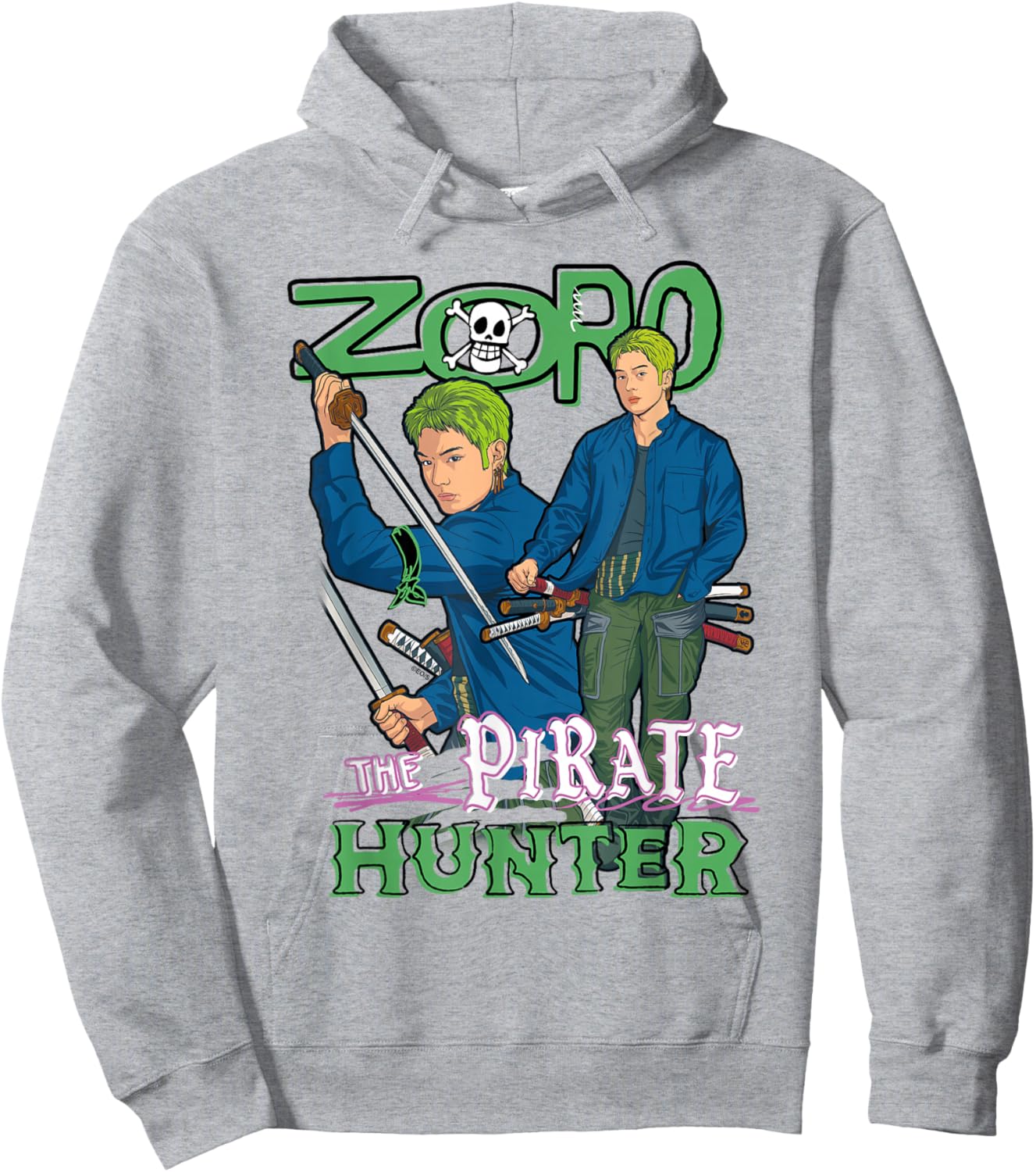 One Piece Zoro The Pirate Hunter Hoodie - Hoodie | Ash
