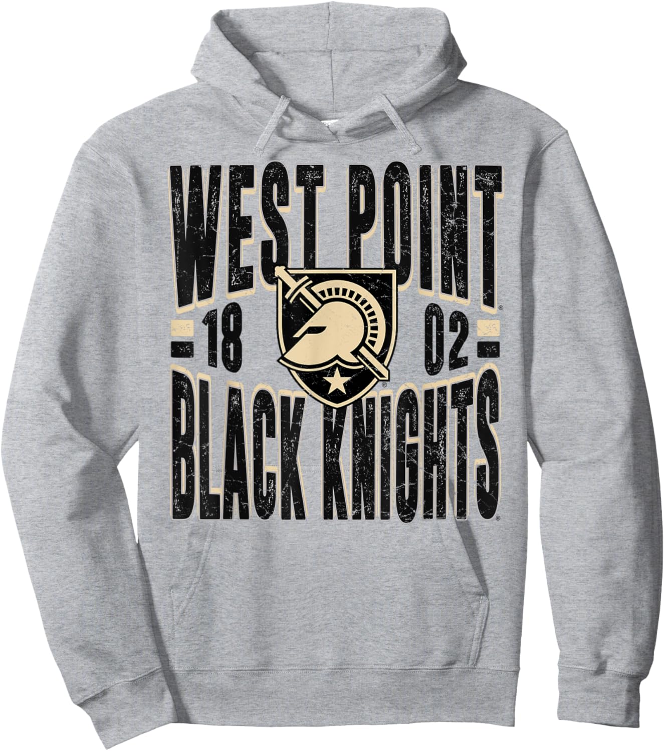 Army Black Knights Vintage 90's Retro Gray Hoodie - Hoodie | Ash