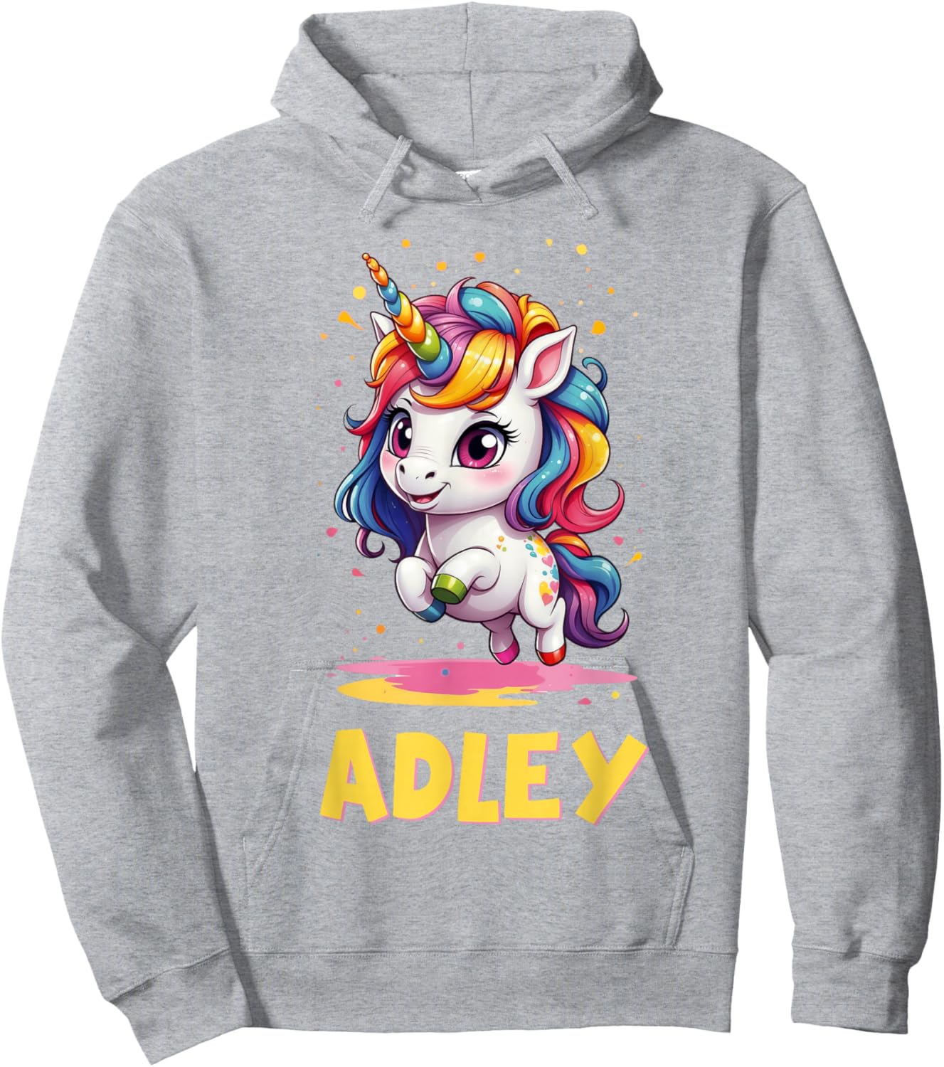 Adley Merch Unicorn Design Hoodie - Hoodie | Ash