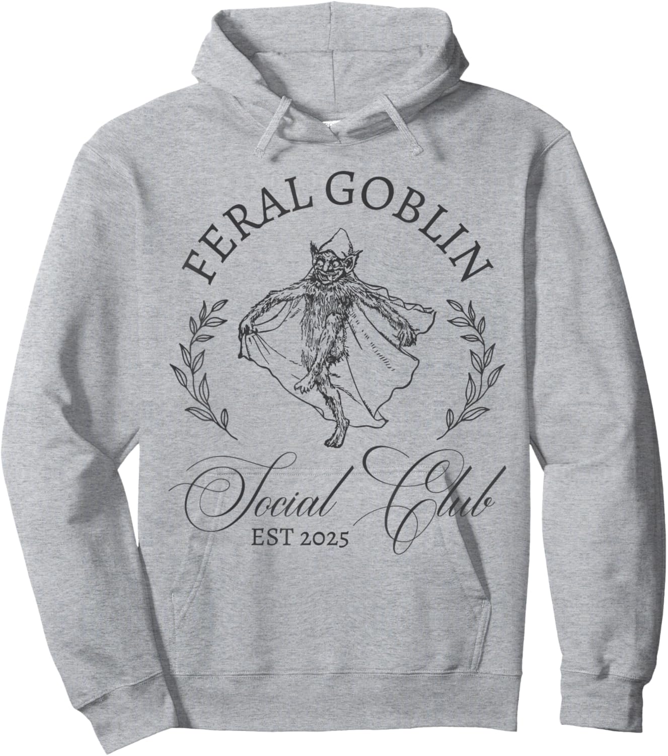 Feral Goblin Social Club Hoodie - Hoodie | Ash