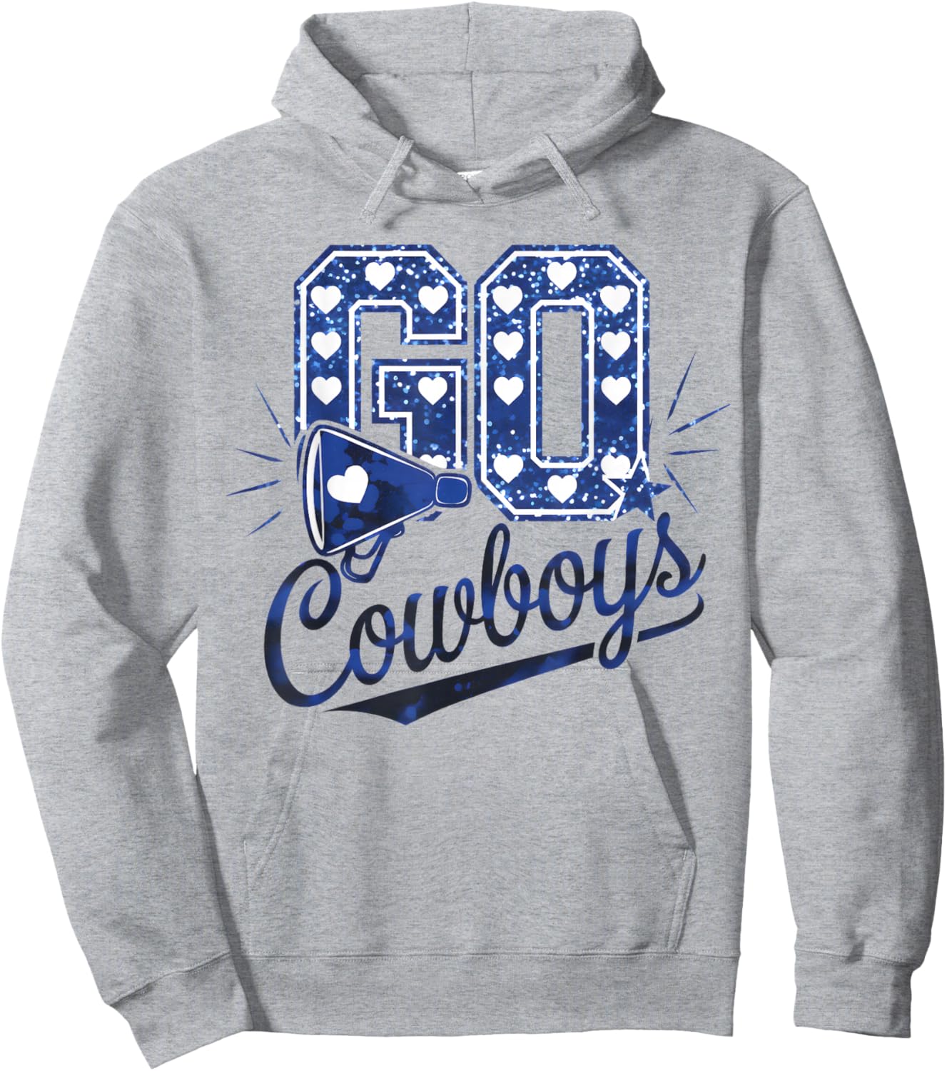 Cheer Cowboys Design Gift Women Girls Kids Hoodie - Hoodie | Ash