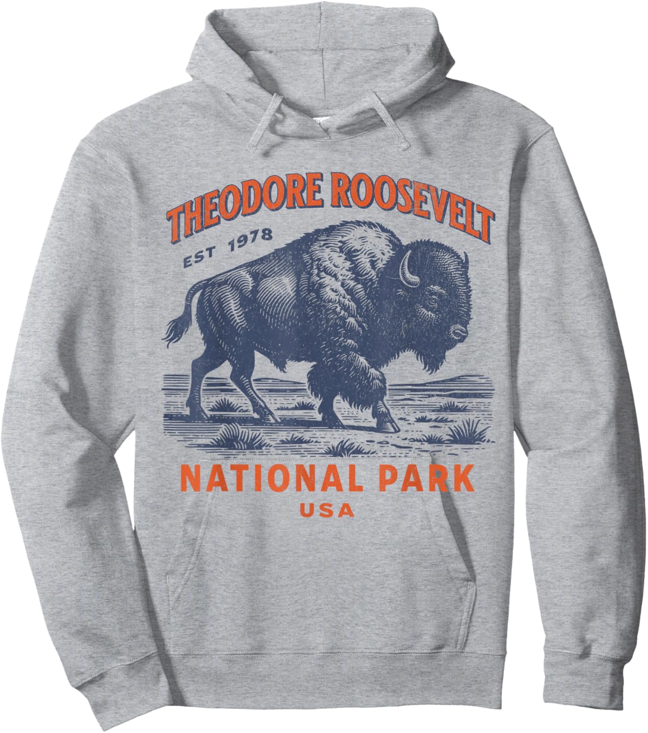 Theodore Roosevelt National Park Hoodie - Hoodie | Ash