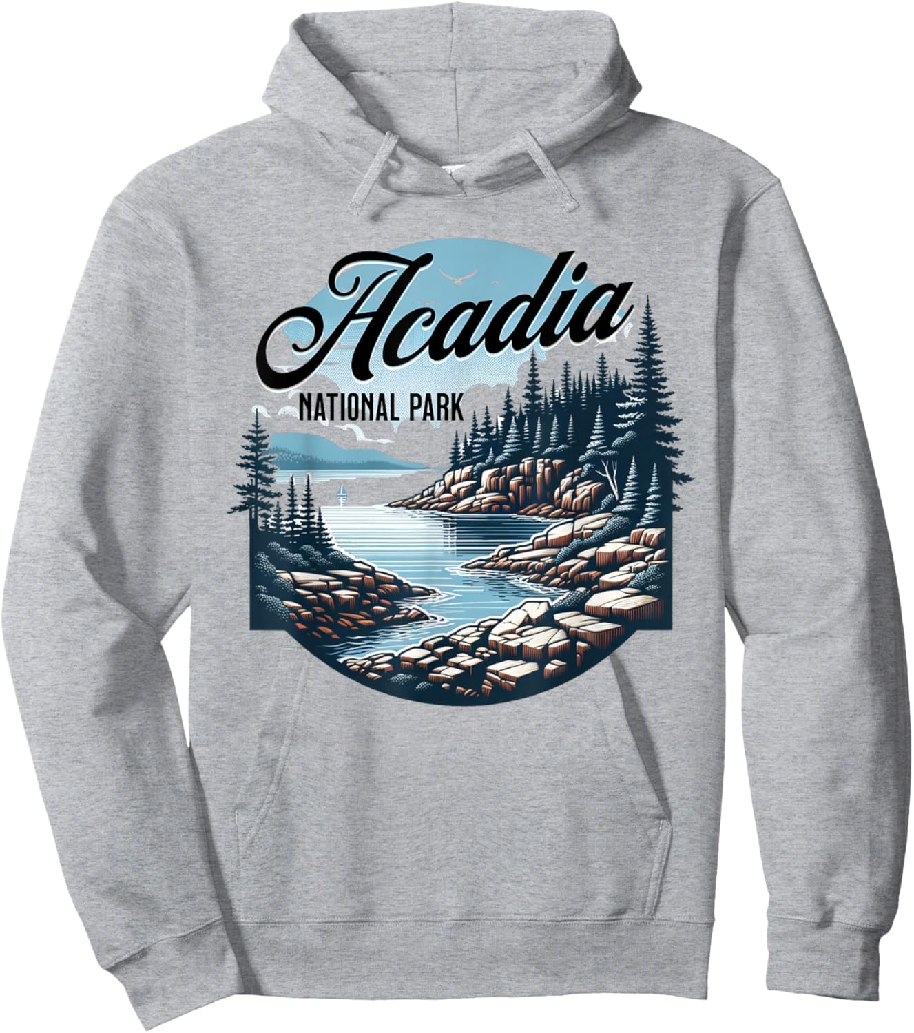 Acadia National Park Hoodie - Hoodie | Ash