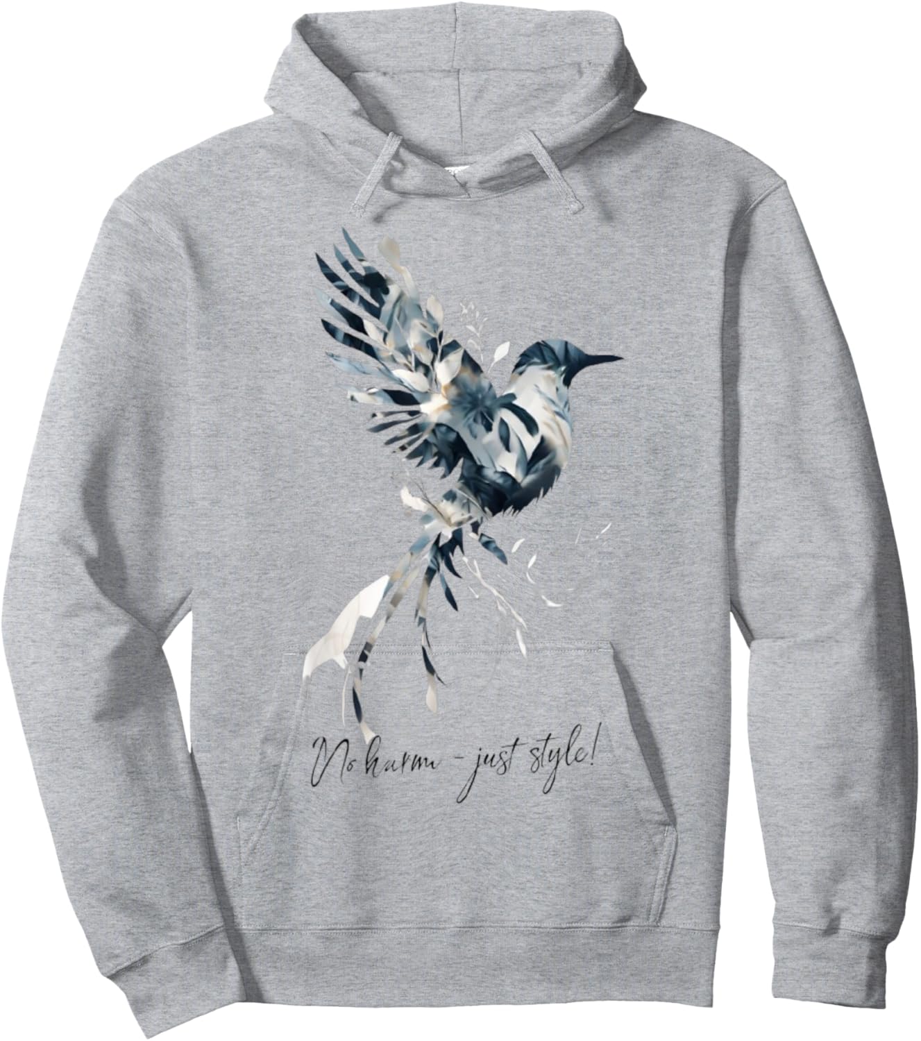 Hummingbird Bird Tropical Hoodie - Hoodie | Ash