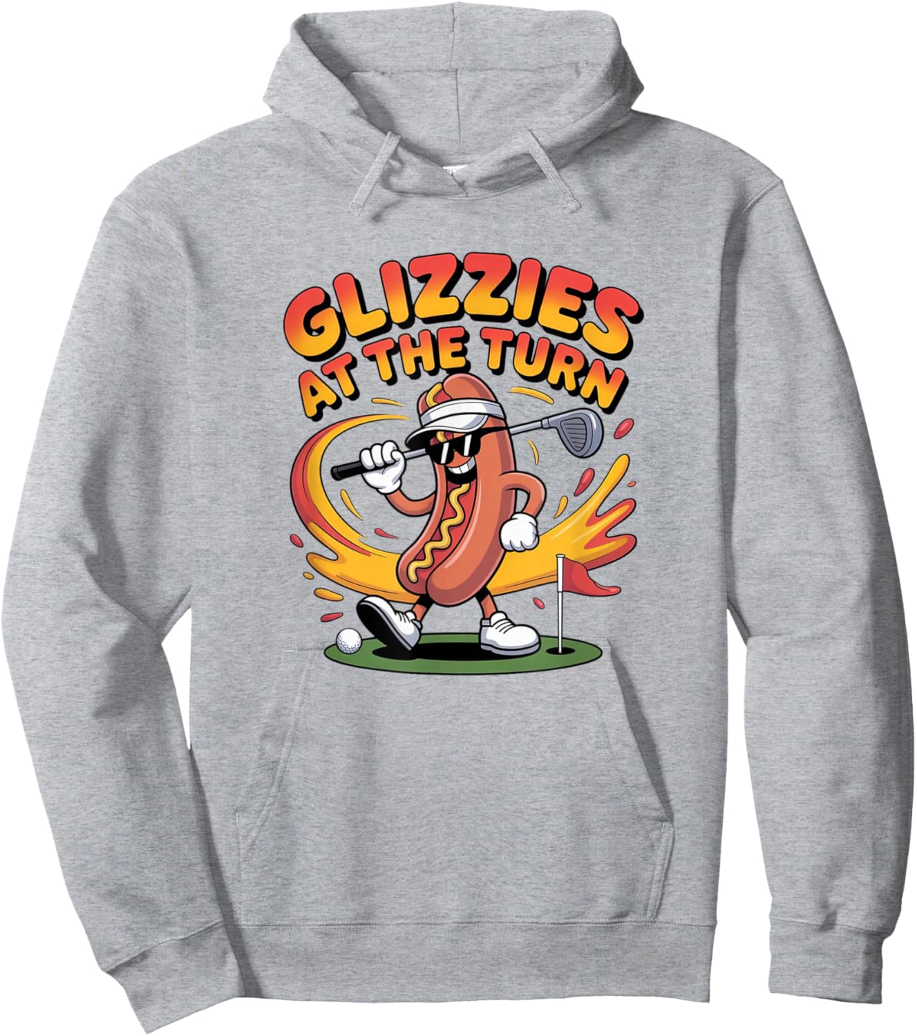 Glizzy at The Turn Golf Design Hoodie - Hoodie | Ash