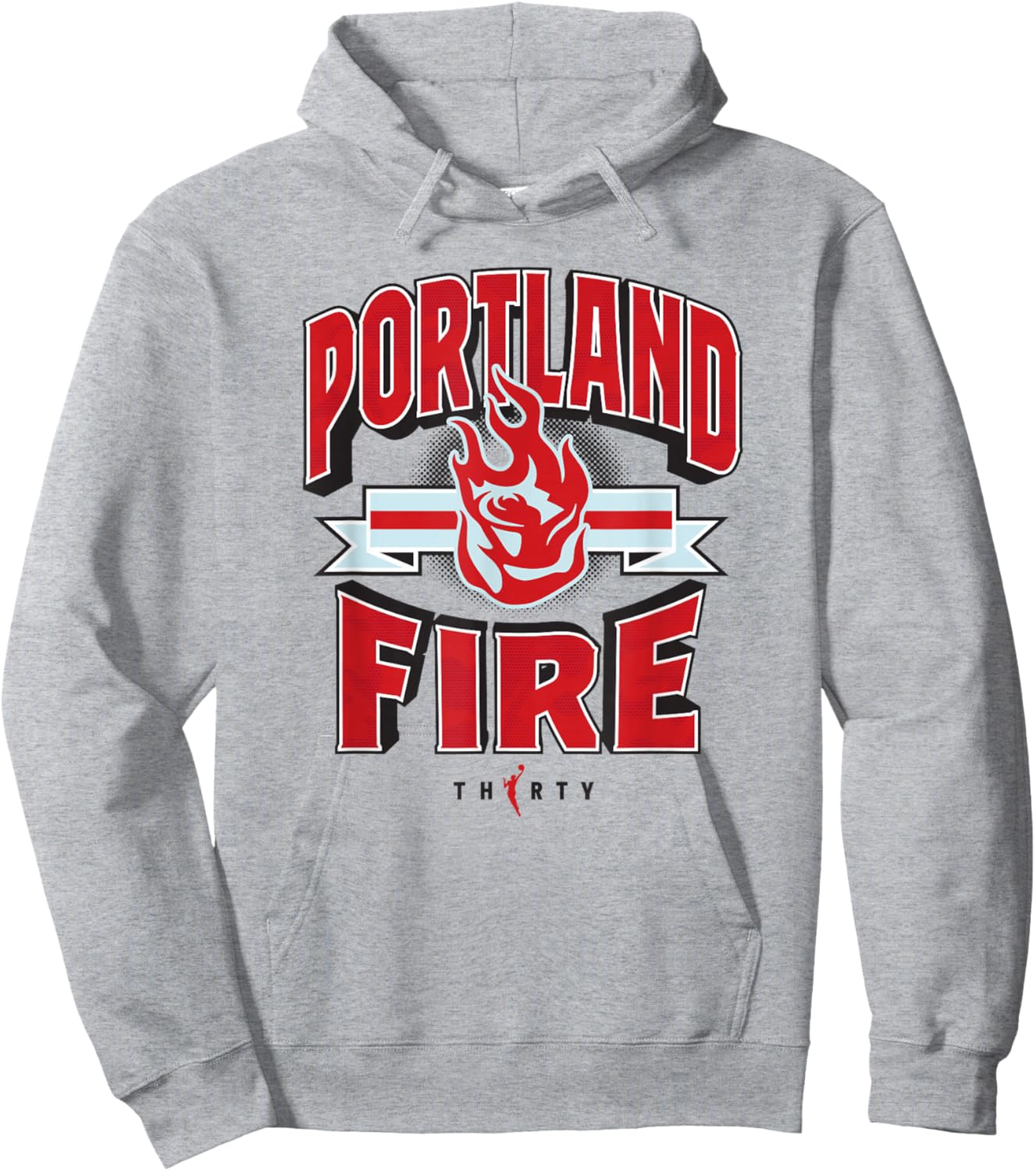 WNBA 30th Anniversary Drop Box Portland Fire Hoodie - Hoodie | Ash