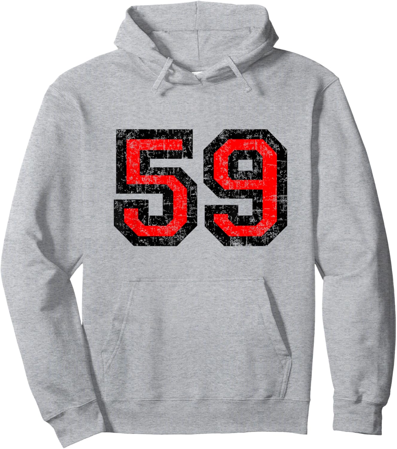 Number 59 (Vintage Black/Red) No.59 Hoodie - Hoodie | Ash