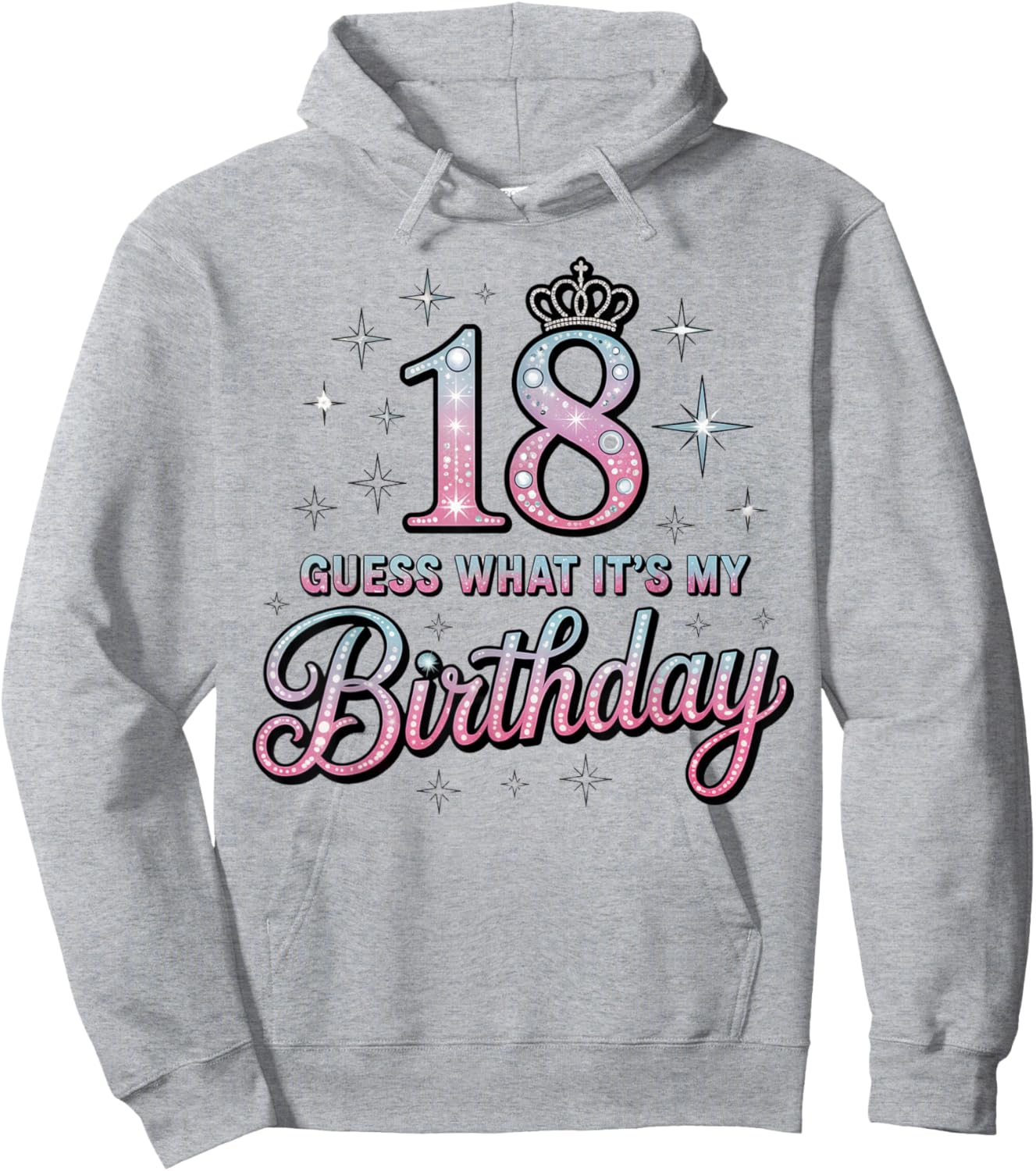 It's My 18th Birthday Girl 18 Year Old Pink Hoodie - Hoodie | Ash