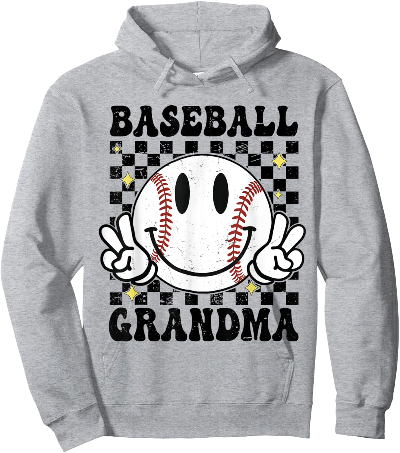 Baseball Grandma - Game Day Baseball Grandma Hoodie - Hoodie | Ash