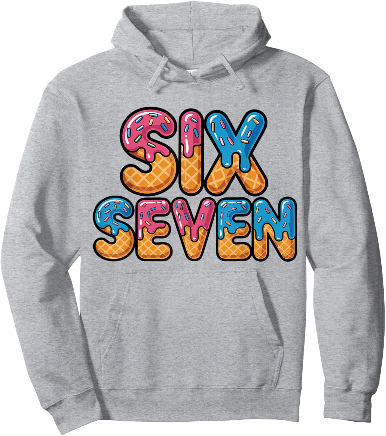 Funny Six Seven Meme 6 7 Shirt Retro Hoodie - Hoodie | Ash
