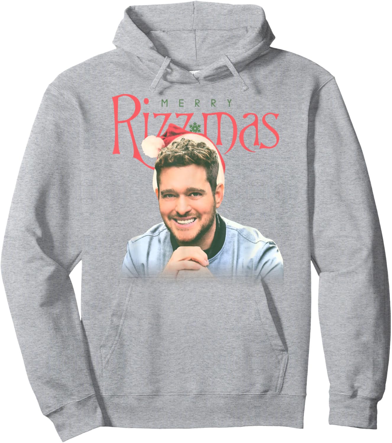 Michael Bublé Merry Rizzmas Hoodie - Hoodie | Ash
