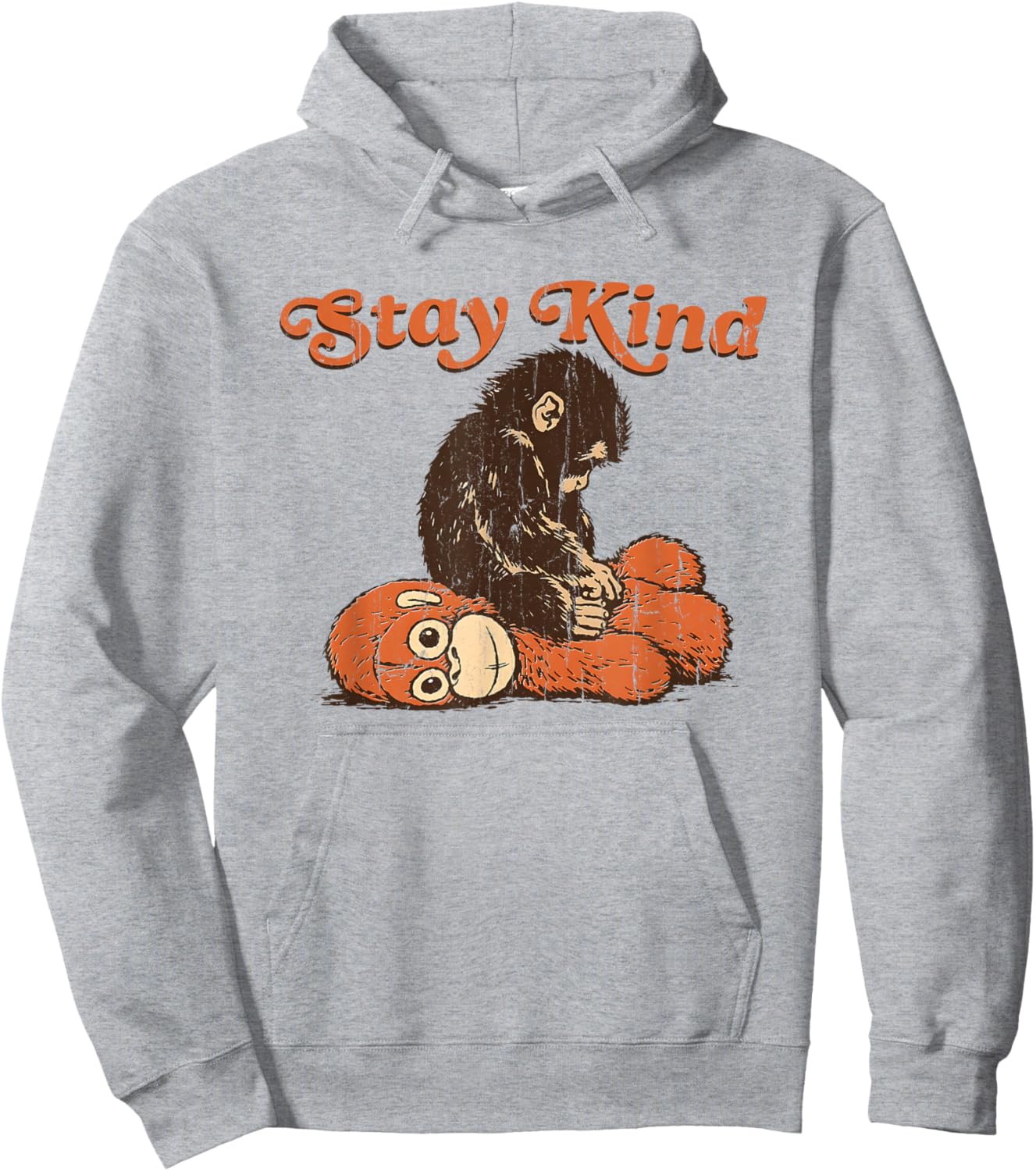 Stay Kind Punch Monkey, I Stand with Punch Hoodie - Hoodie | Ash