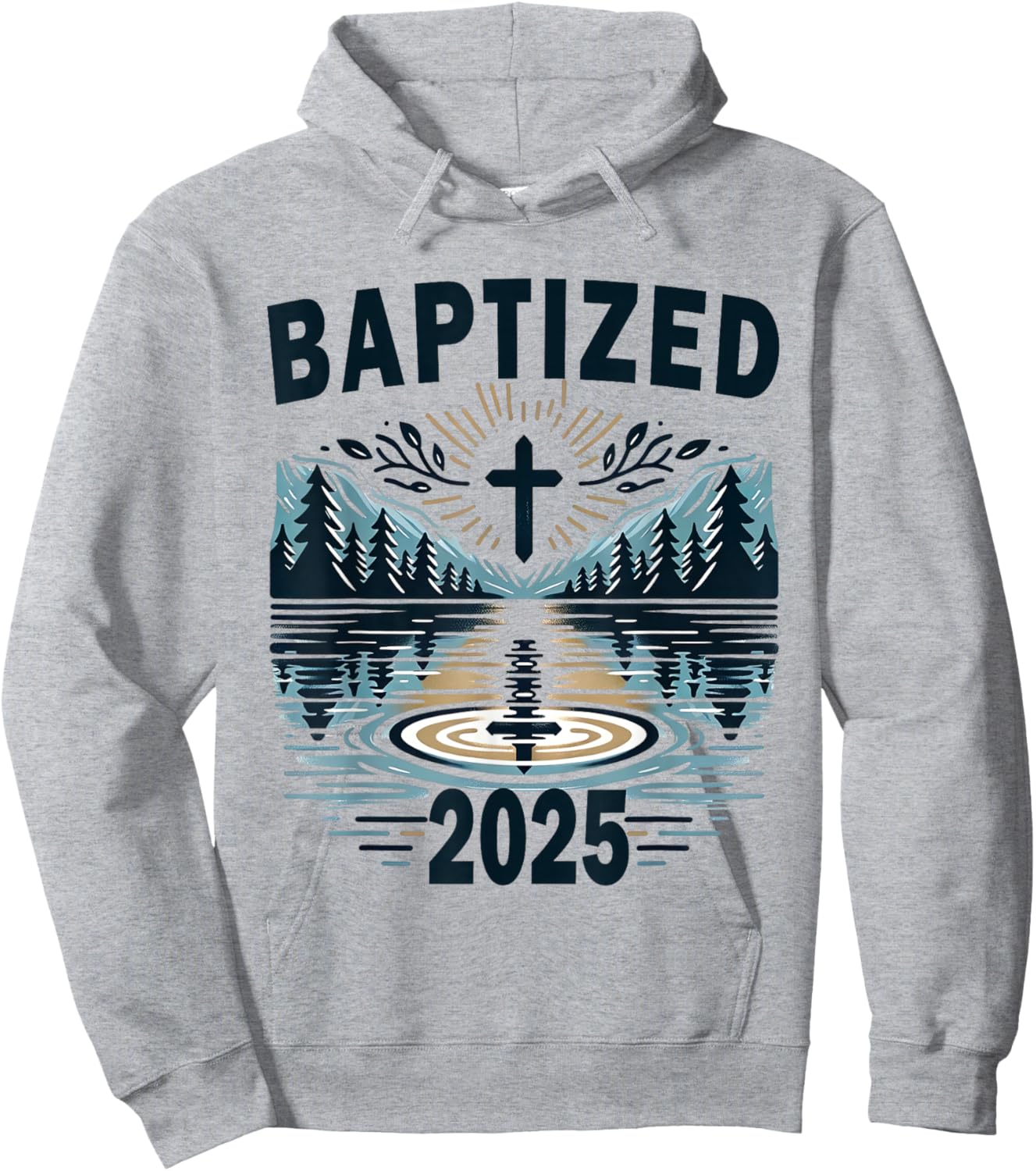 Baptism 2025 Baptized Hoodie - Hoodie | Ash