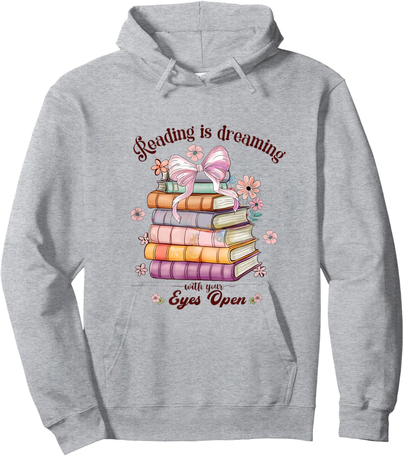 Reading is dreaming with your eyes open Hoodie - Hoodie | Ash
