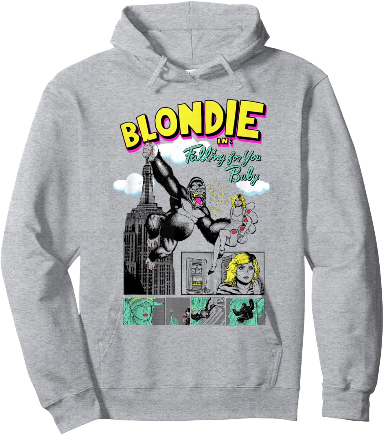 Blondie Retro Giant Ape Comic Vintage Band Hoodie - Hoodie | Ash