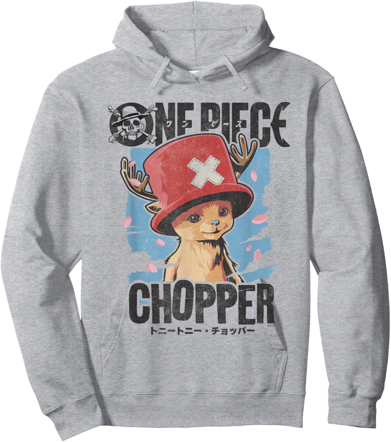 One Piece Chopper Portrait Hoodie - Hoodie | Ash
