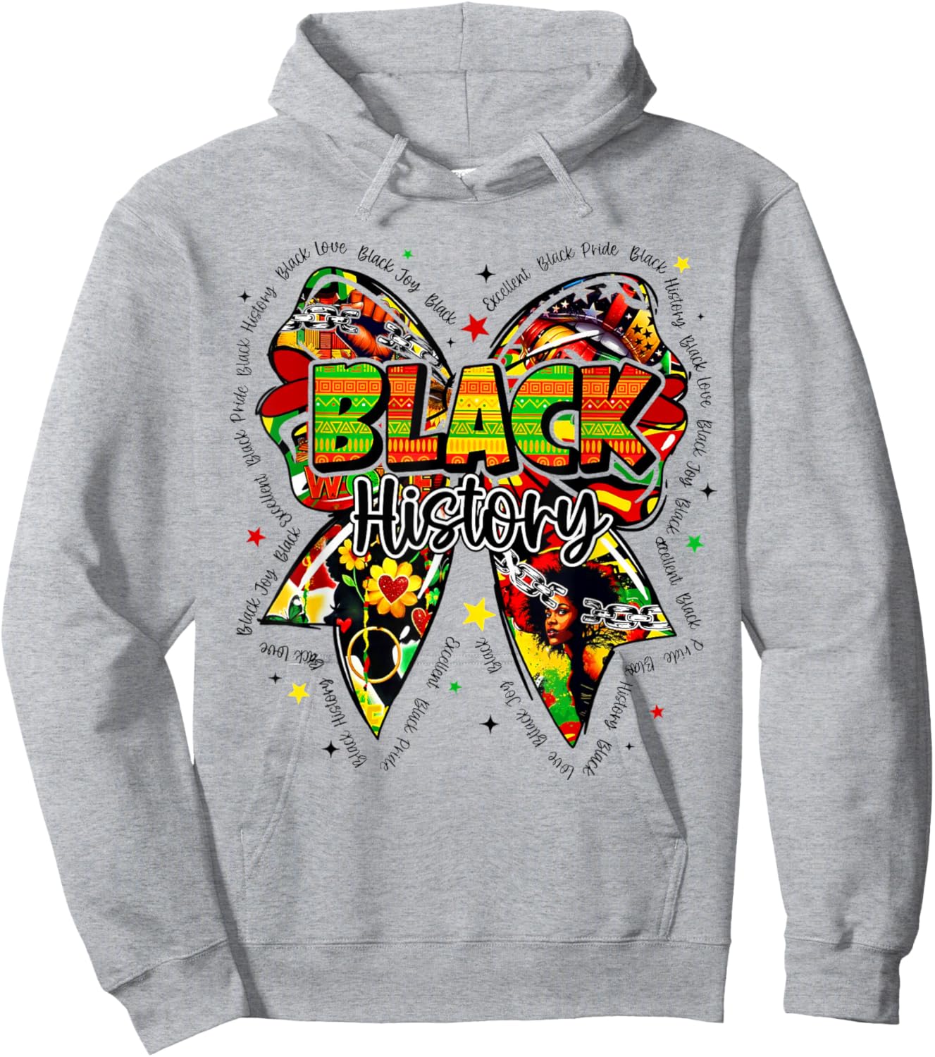 Black History Month, Coquette Bow Hoodie - Hoodie | Ash