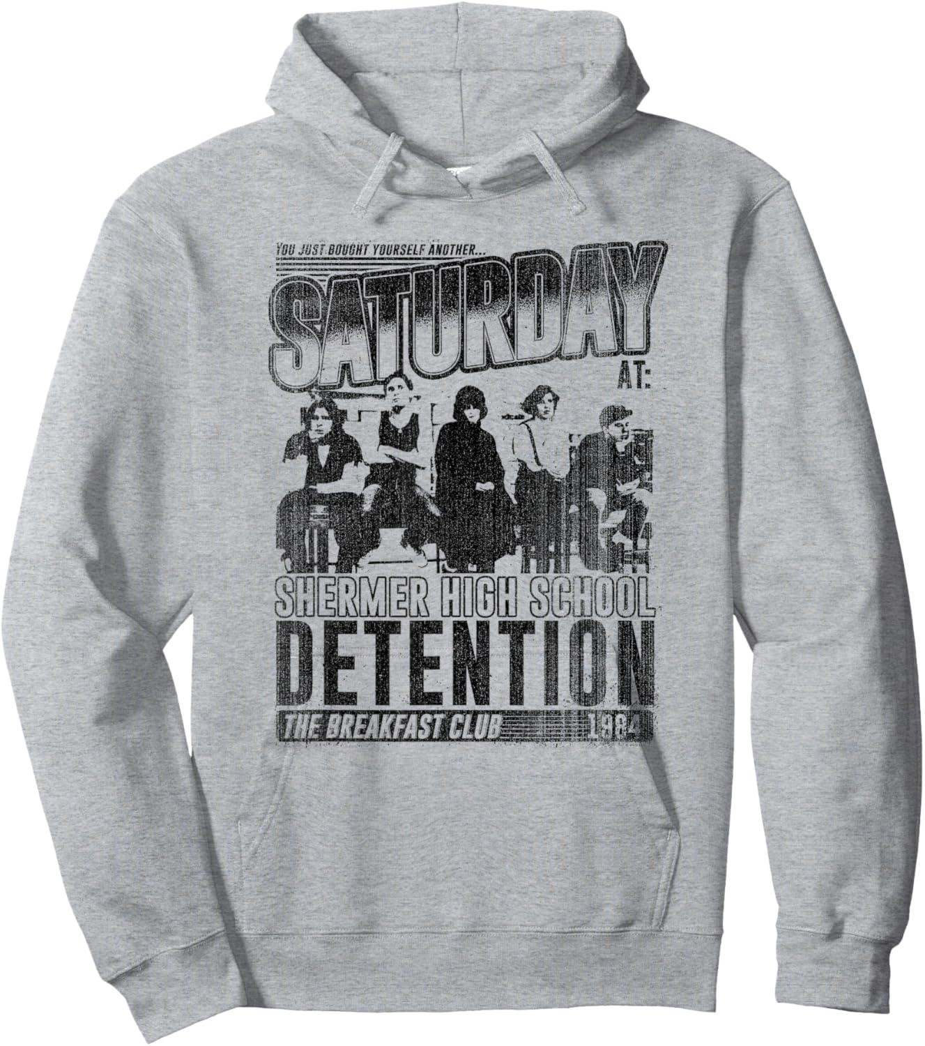 The Breakfast Club Saturday Detention 1984 Hoodie - Hoodie | Ash