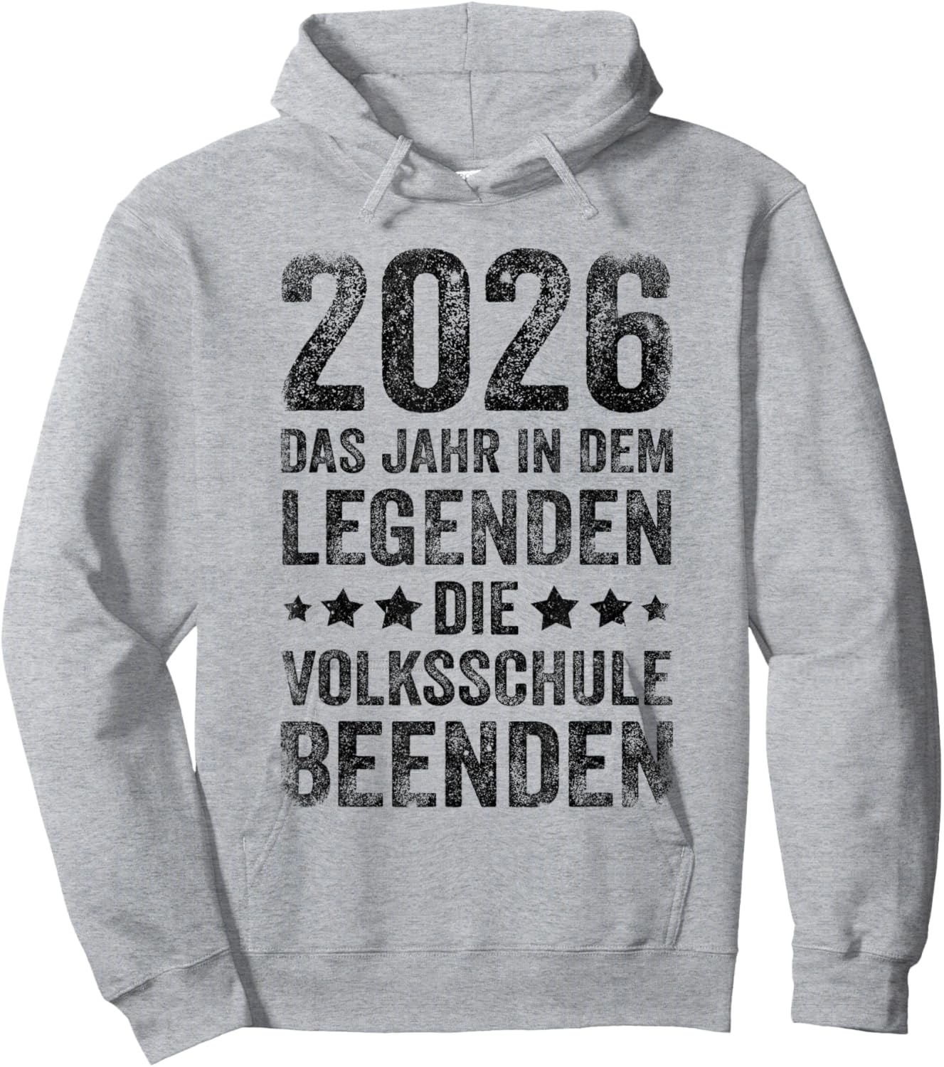 Volksschule 2026 Abgänger Geschafft Volksschule Hoodie - Hoodie | Ash