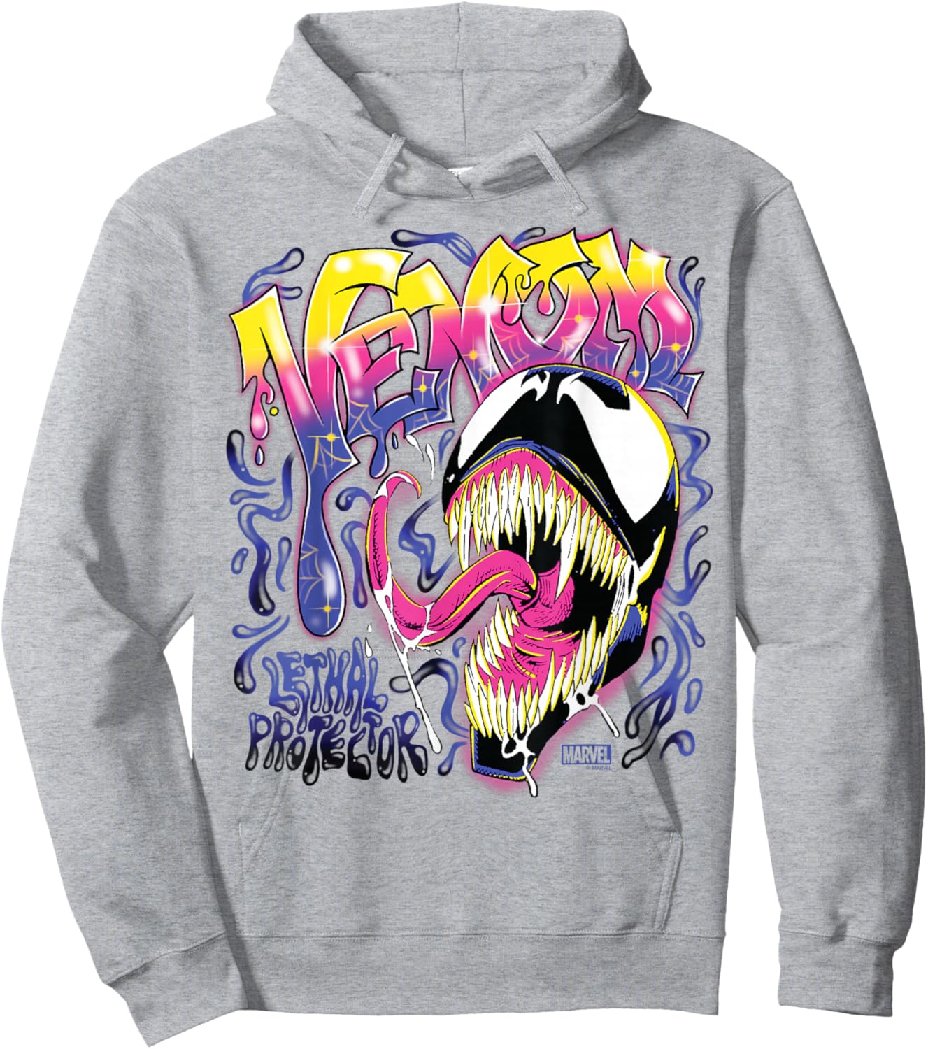 Venom - Spray Paint Hoodie - Hoodie | Ash