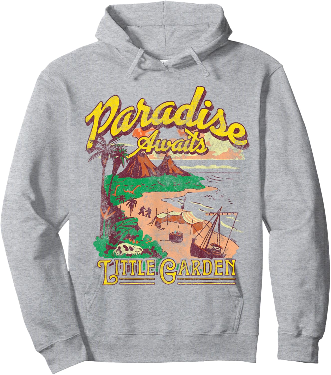 One Piece Paradise Awaits Little Garden Hoodie - Hoodie | Ash