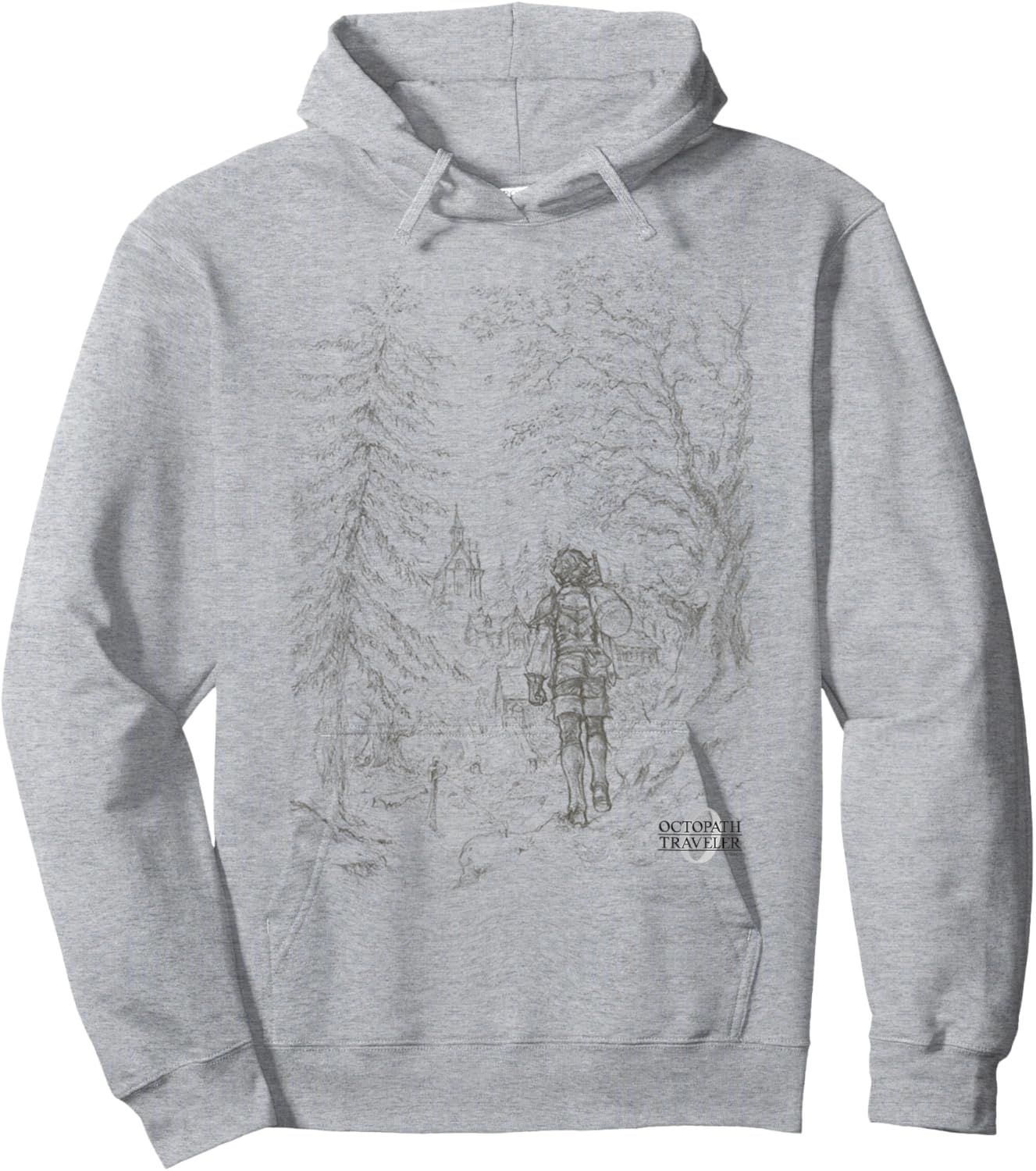 OCTOPATH Traveler 0 - Key Visual Illustration Hoodie - Hoodie | Ash