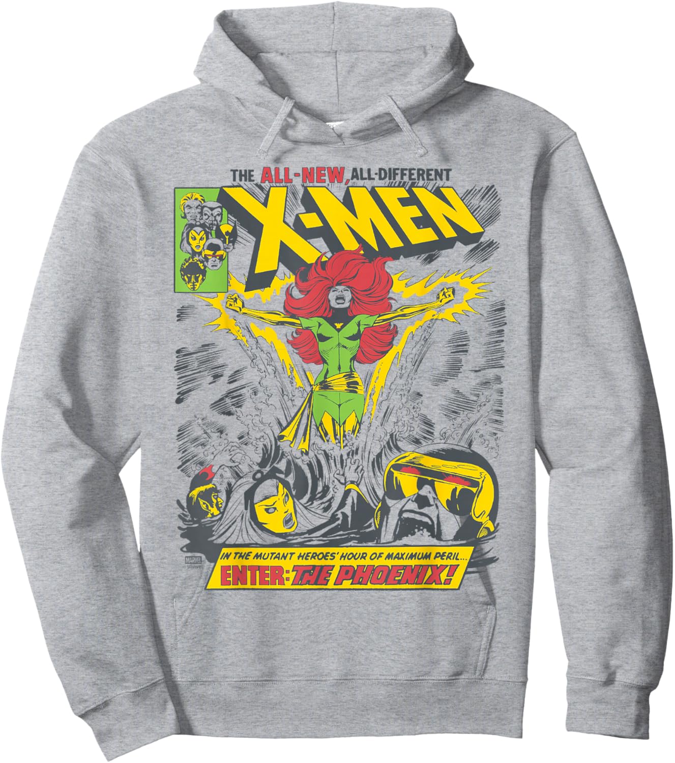 X-Men - Phoenix Comic Cover Hoodie - Hoodie | Ash