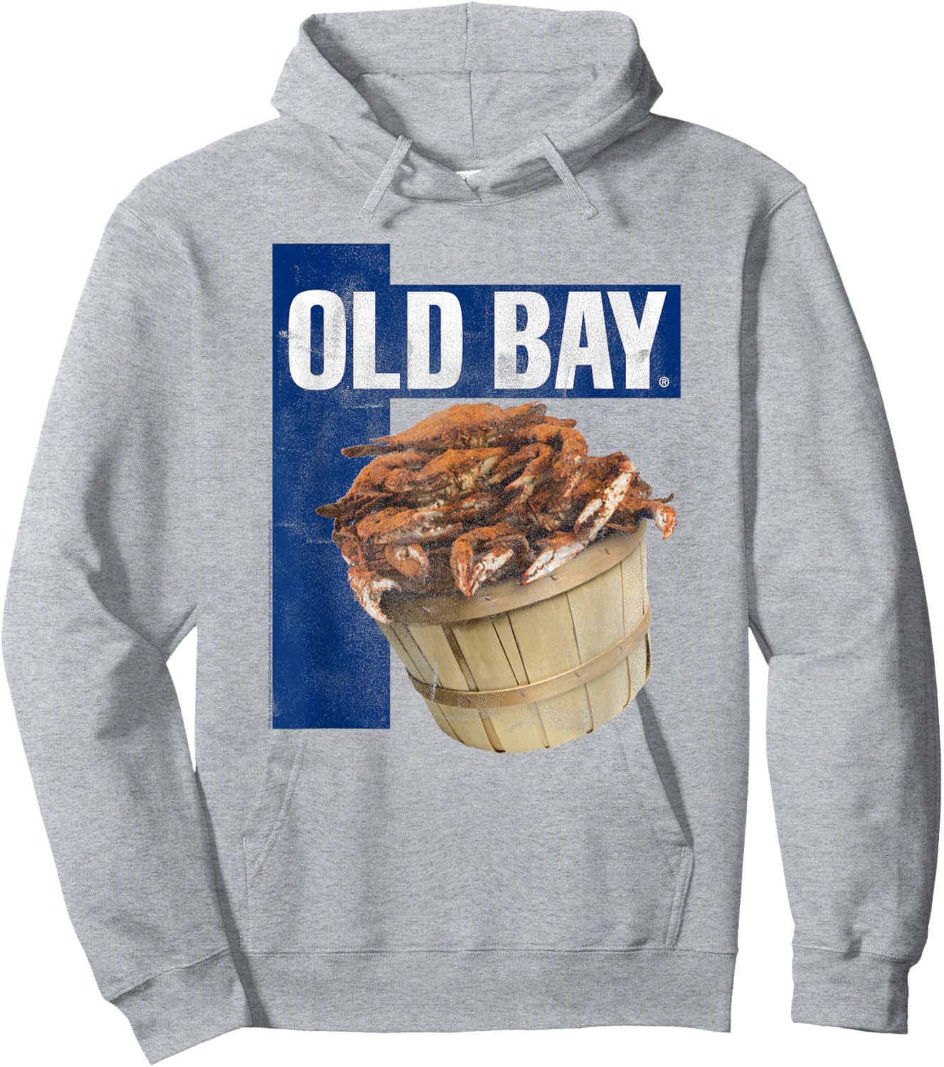 Old Bay Crab Seasoning Distressed Hoodie - Hoodie | Ash