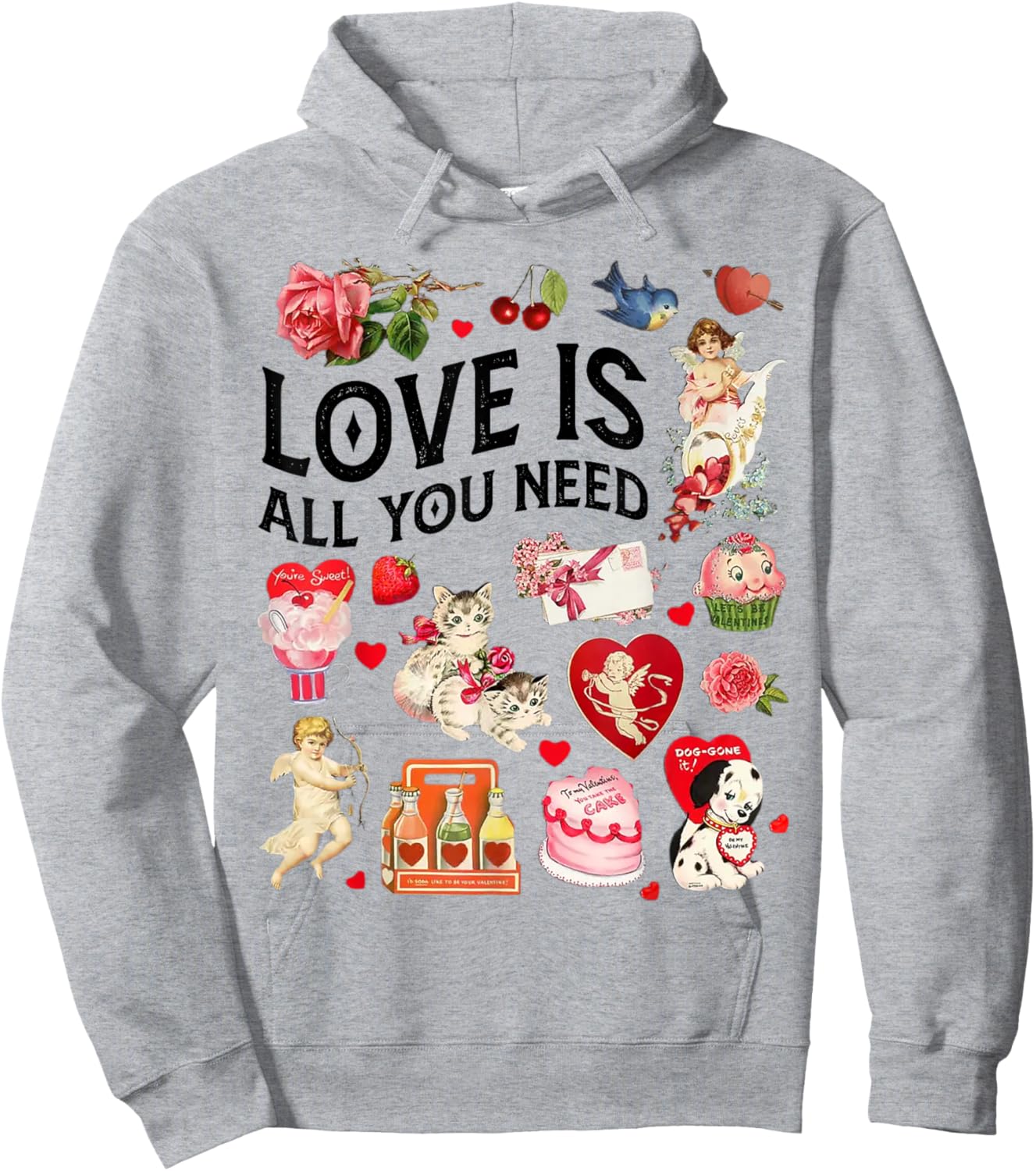 Love is all you need valentine's day Hoodie - Hoodie | Ash