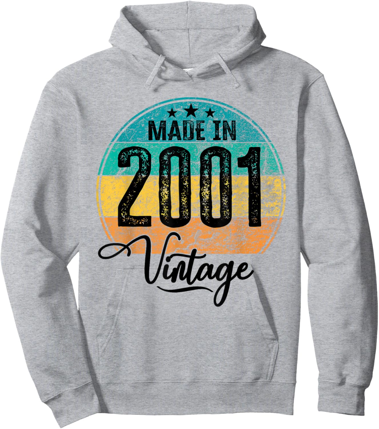 Birthday Vintage Birth Year 2001 Birthday Hoodie - Hoodie | Ash