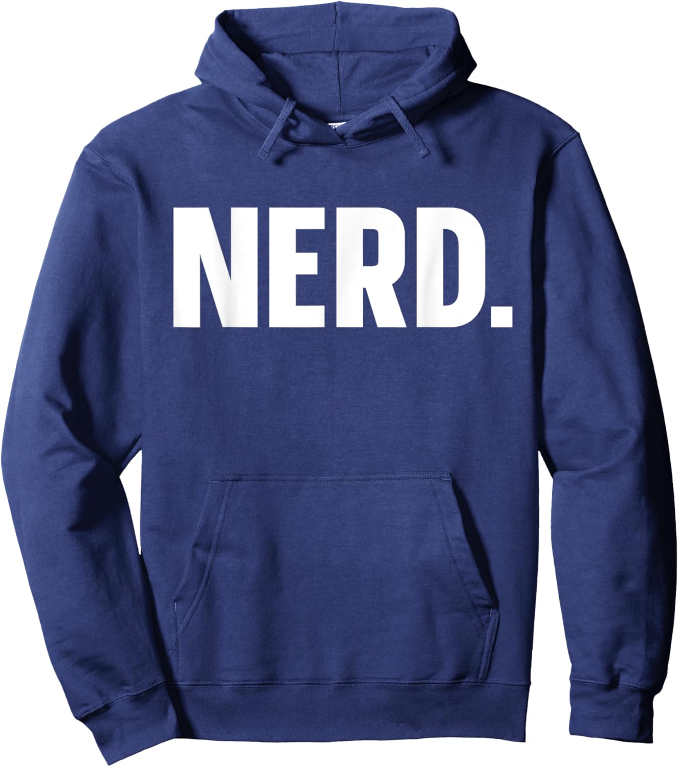 indecent Words NERD subtle Nerd , Small, Black Hoodie - Hoodie | Navy