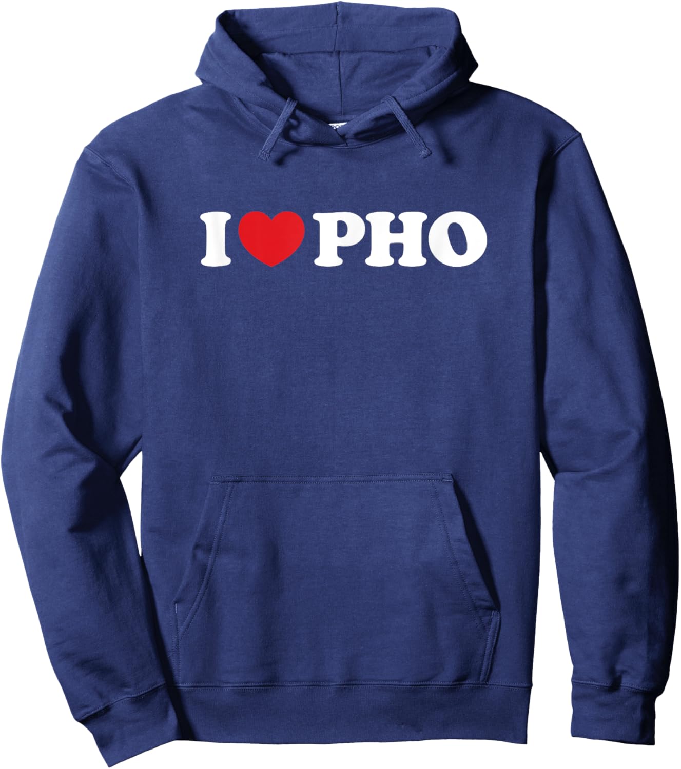 I Love Pho I Heart Pho Hoodie - Hoodie | Navy