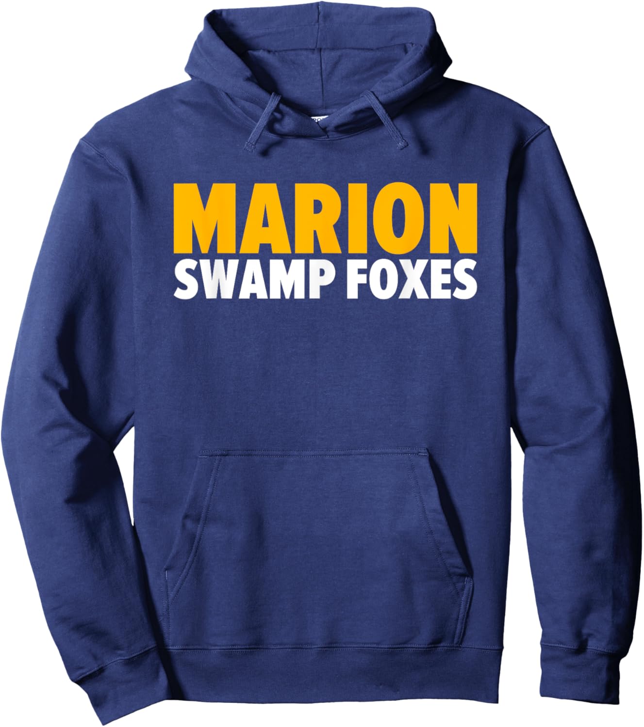 Marion Swamp Foxes Bold Hoodie - Hoodie | Navy