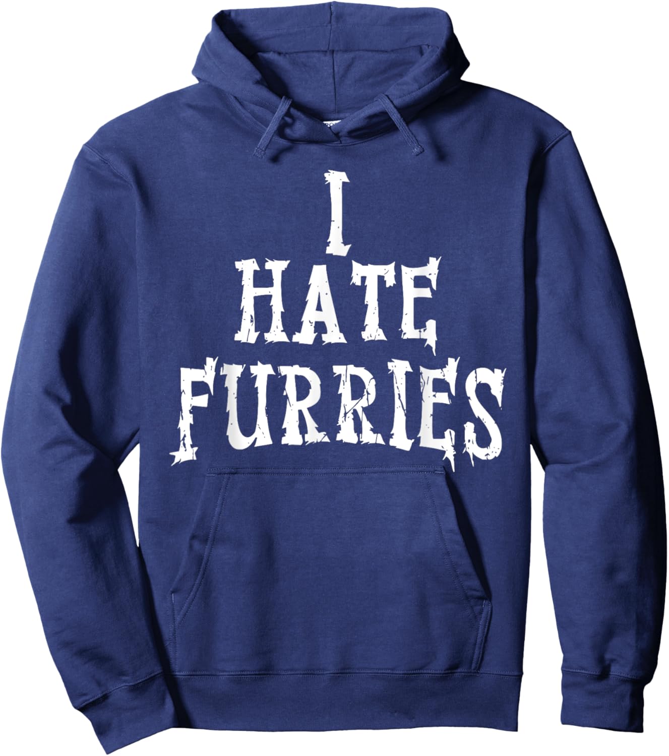 I Hate Furries Hoodie - Hoodie | Navy