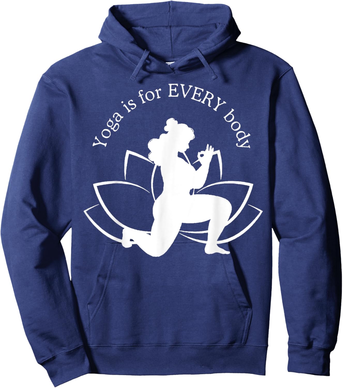 Yoga is for EVERY body Hoodie - Hoodie | Navy