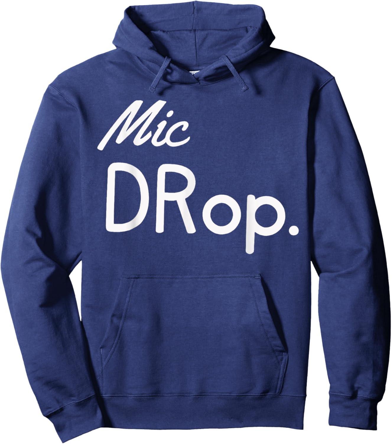 Family Matching Mom Dad Men Women Mic Drop Hoodie - Hoodie | Navy