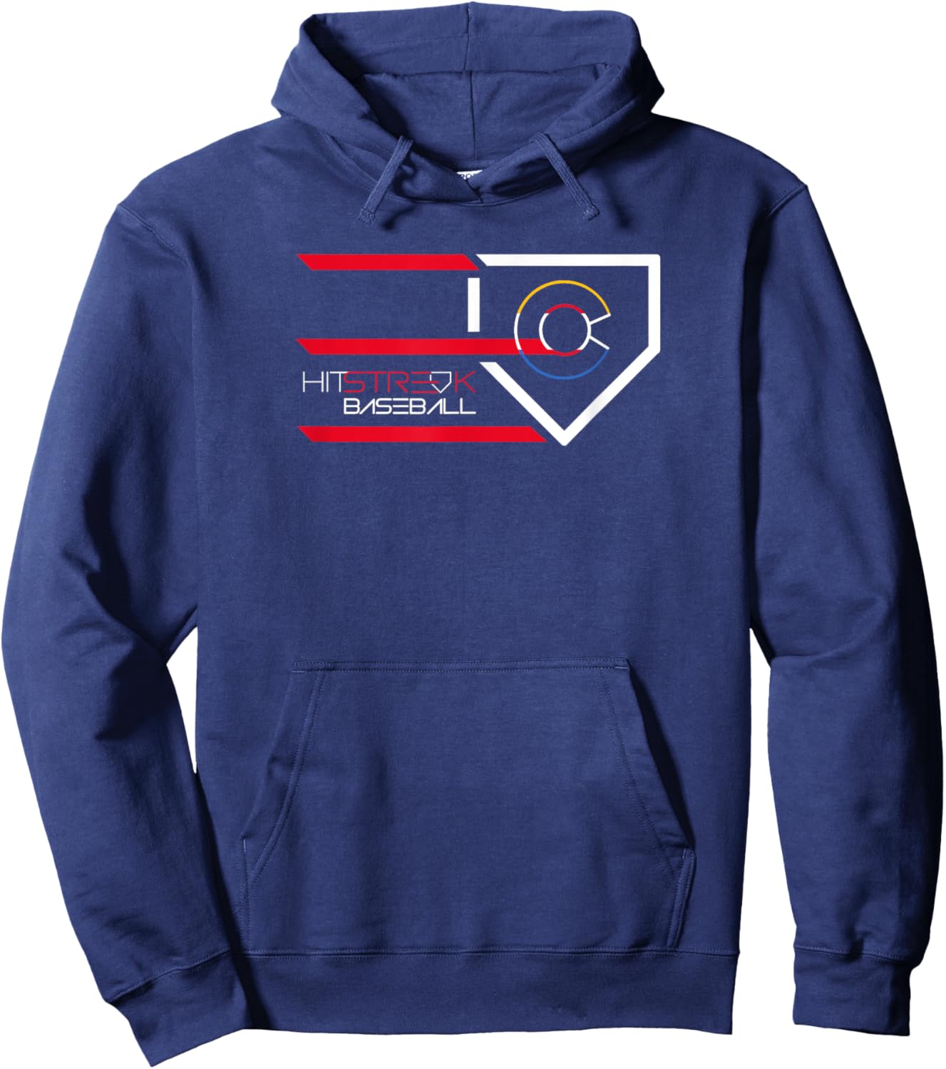 Colorado - Hit Streak Baseball Hoodie - Hoodie | Navy