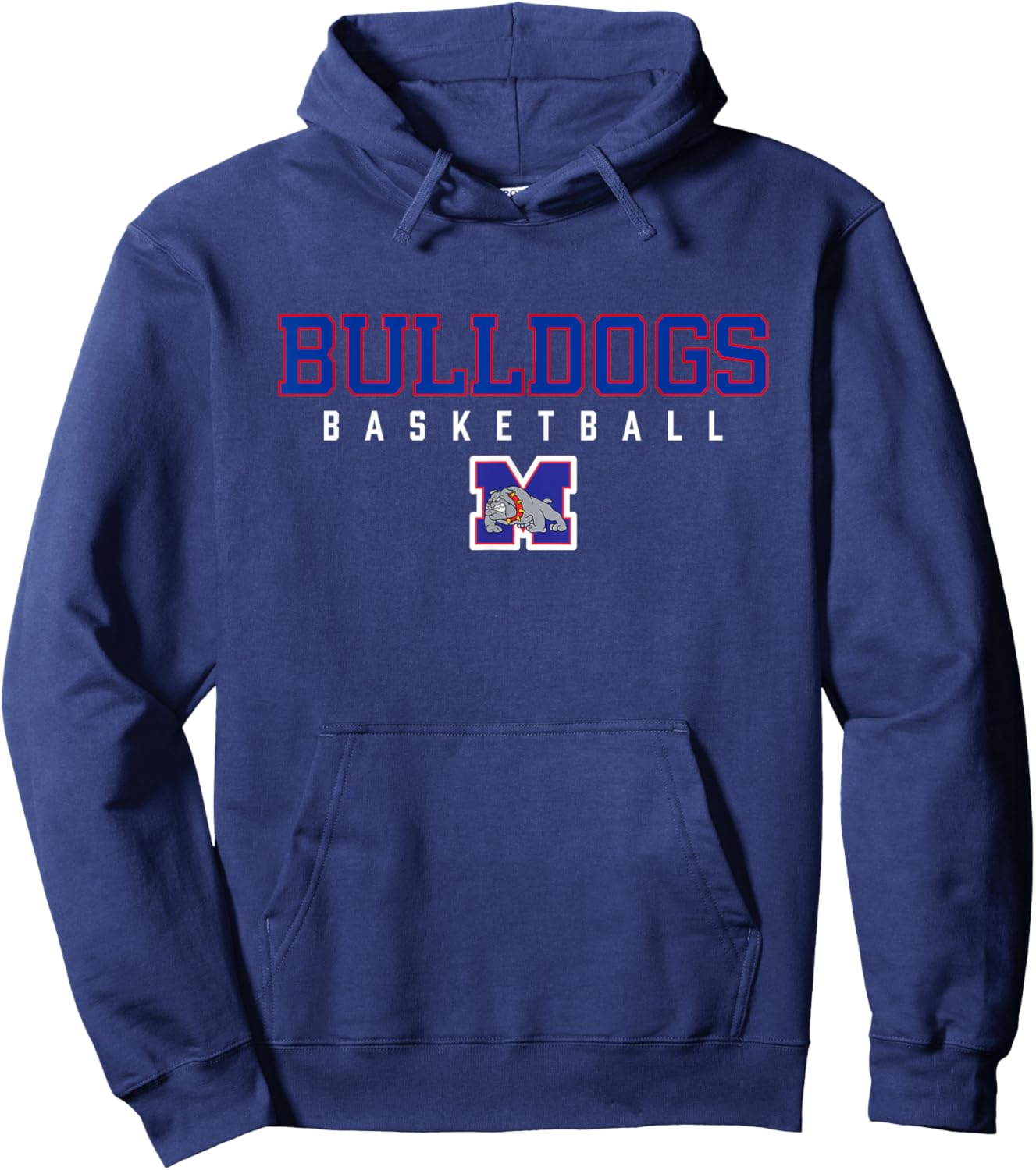 Mason Bulldogs Logo Basketball HS Hoodie - Hoodie | Navy