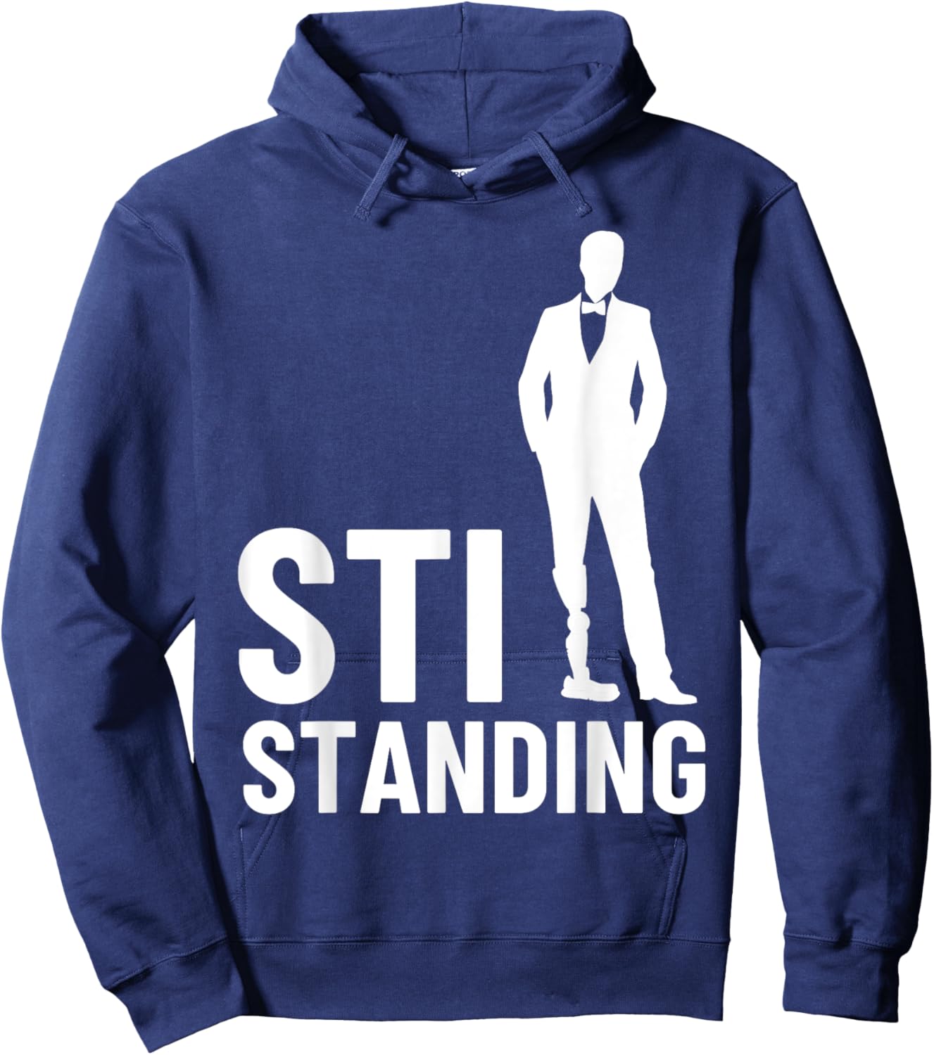 Leg Amputee Art Women Prosthetic Leg Amputation Hoodie - Hoodie | Navy