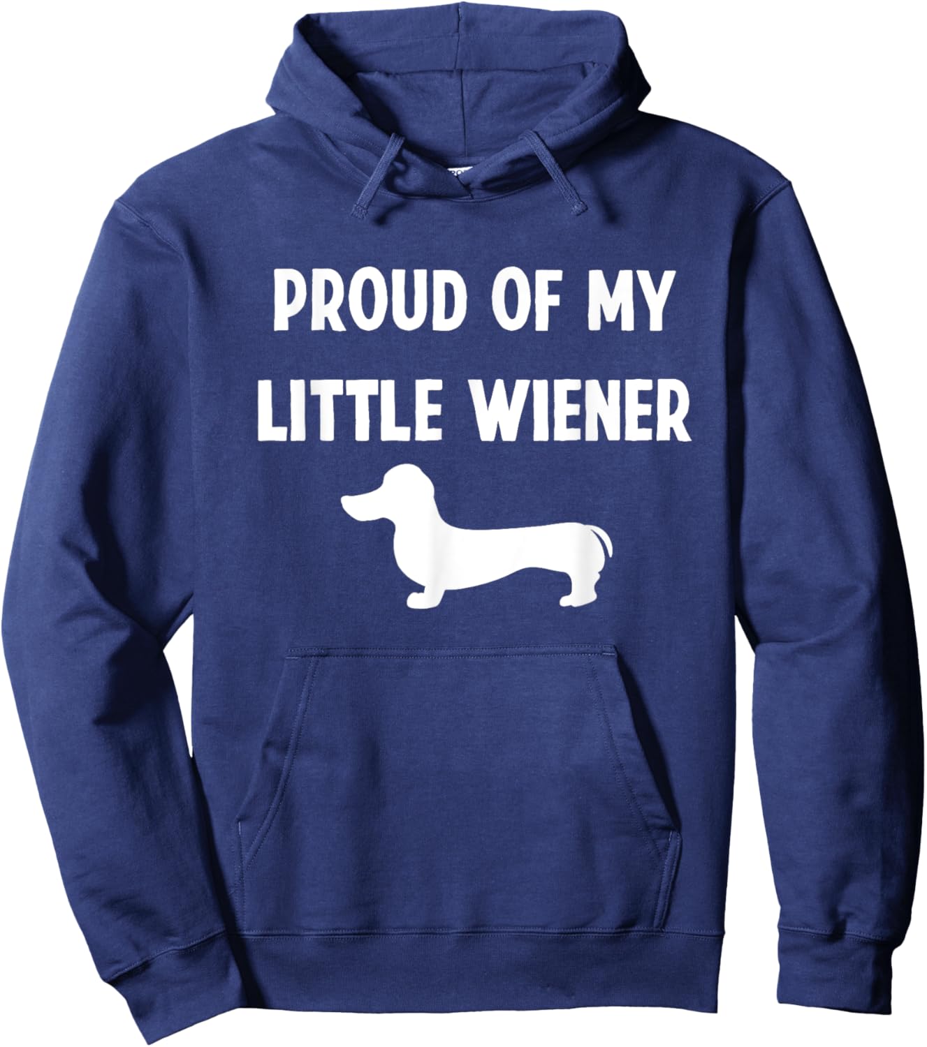 Weenie Dog Dachshund Funny Wiener Dad Hoodie - Hoodie | Navy