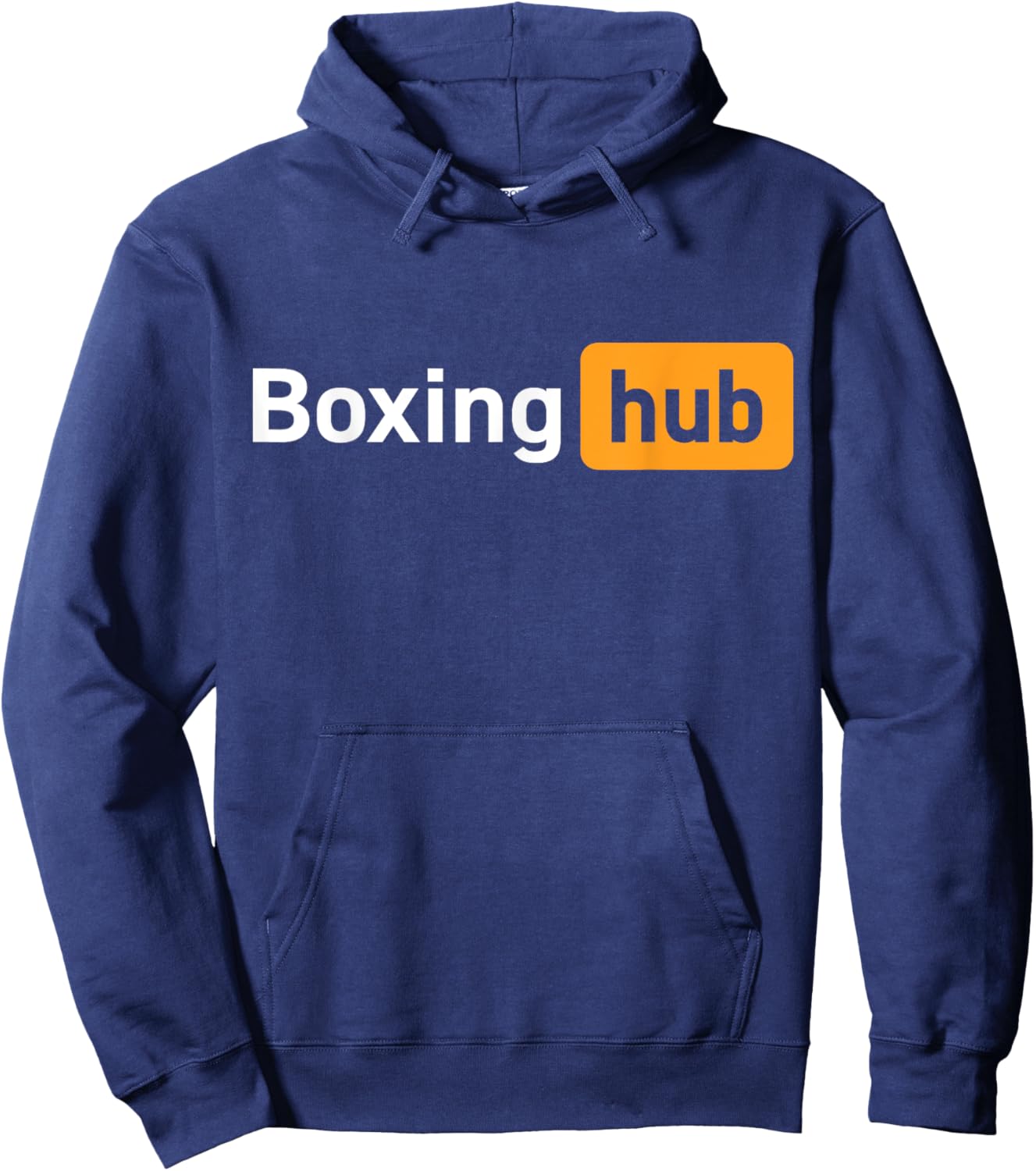 Boxing Hub Funny Cute Adult Novelty Gym Boxing Hoodie - Hoodie | Navy