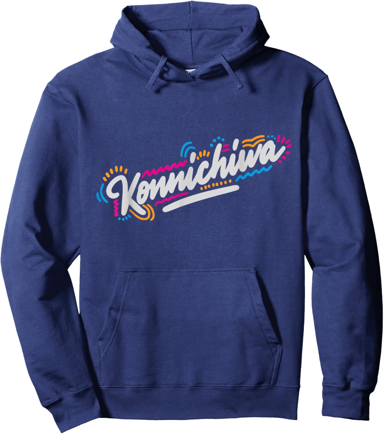 Konnichiwa Hello Hoodie - Hoodie | Navy