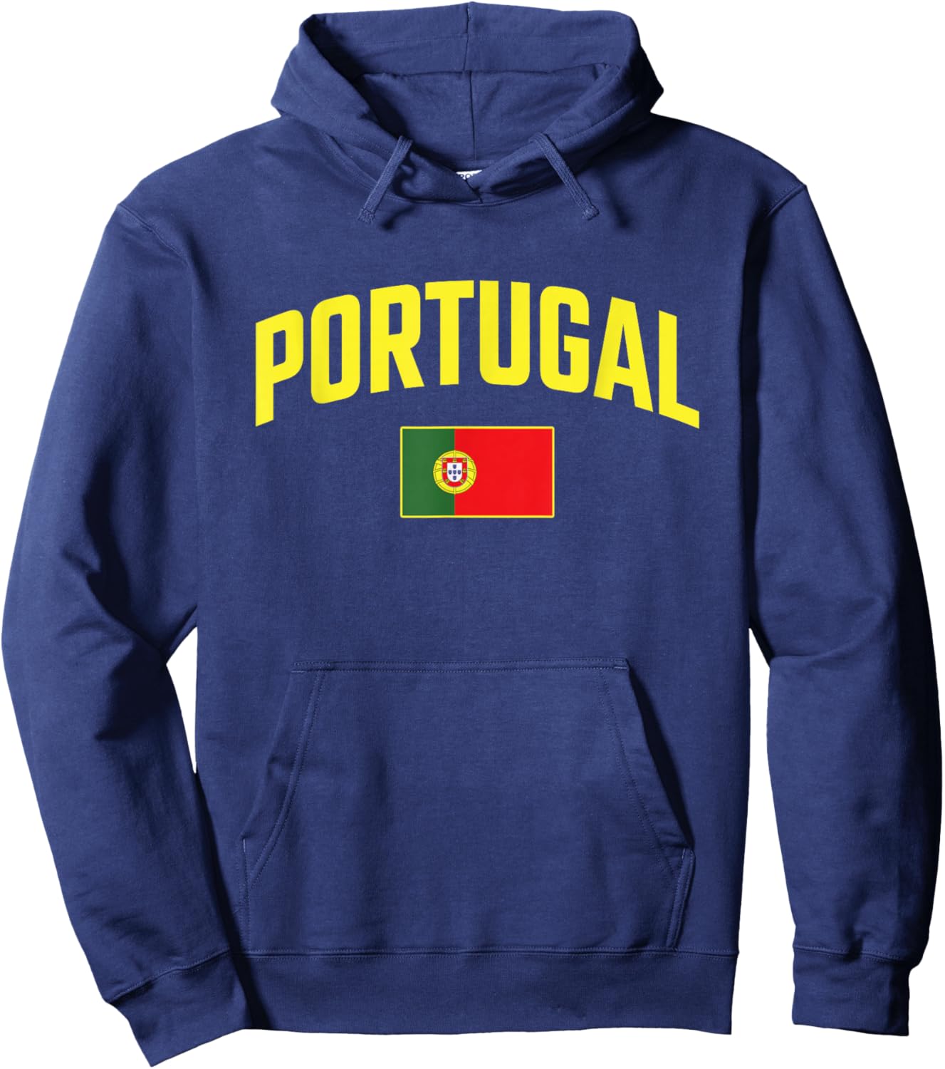 Portugal - Flag of Portugal - Throwback Design Hoodie - Hoodie | Navy