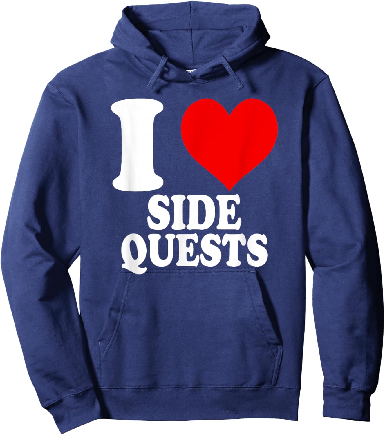 I Love Side Quests Hoodie - Hoodie | Navy