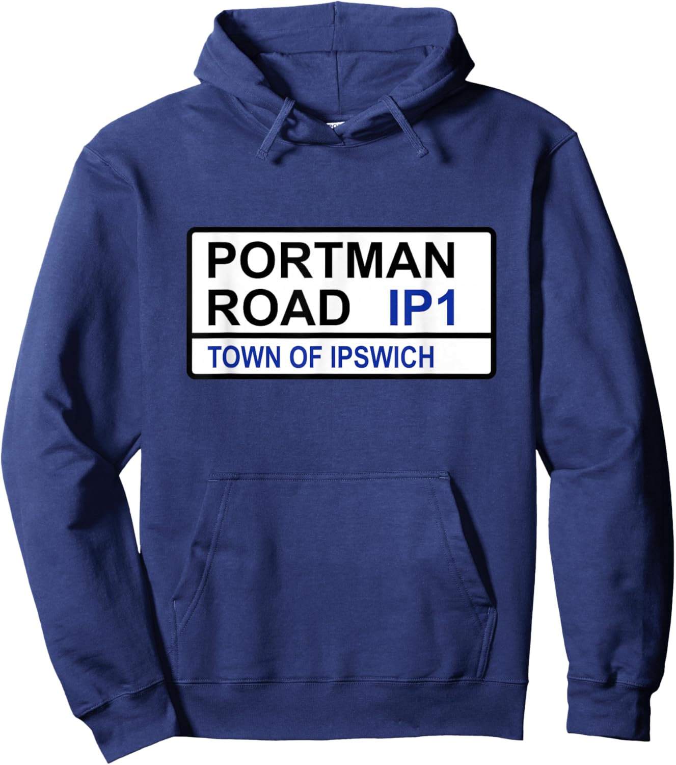 Ipswich Town Portman Road Iconic Street Sign Hoodie - Hoodie | Navy