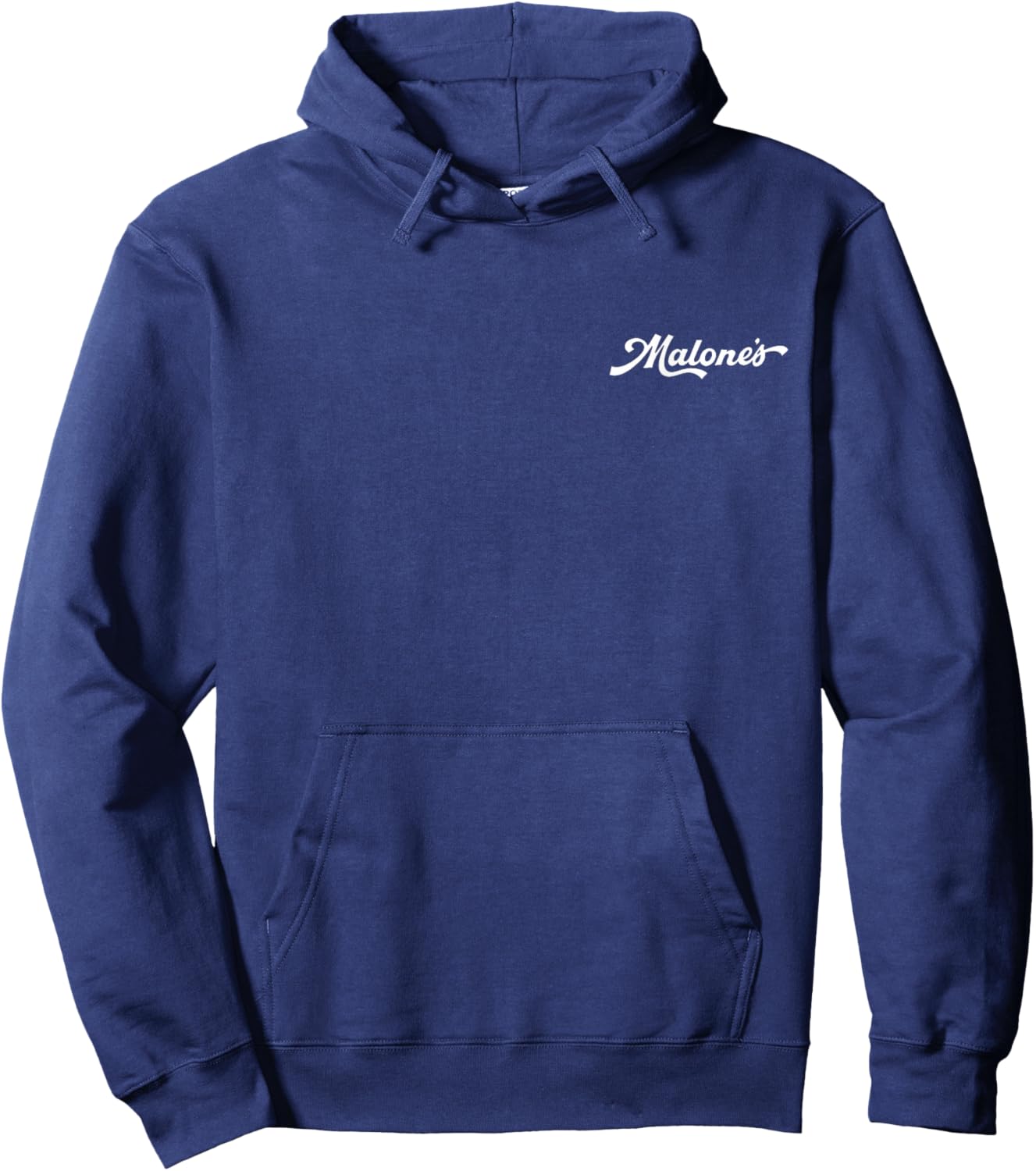 Malone's Bar Best Burgers Hastings MA Two-Sided Hoodie - Hoodie | Navy