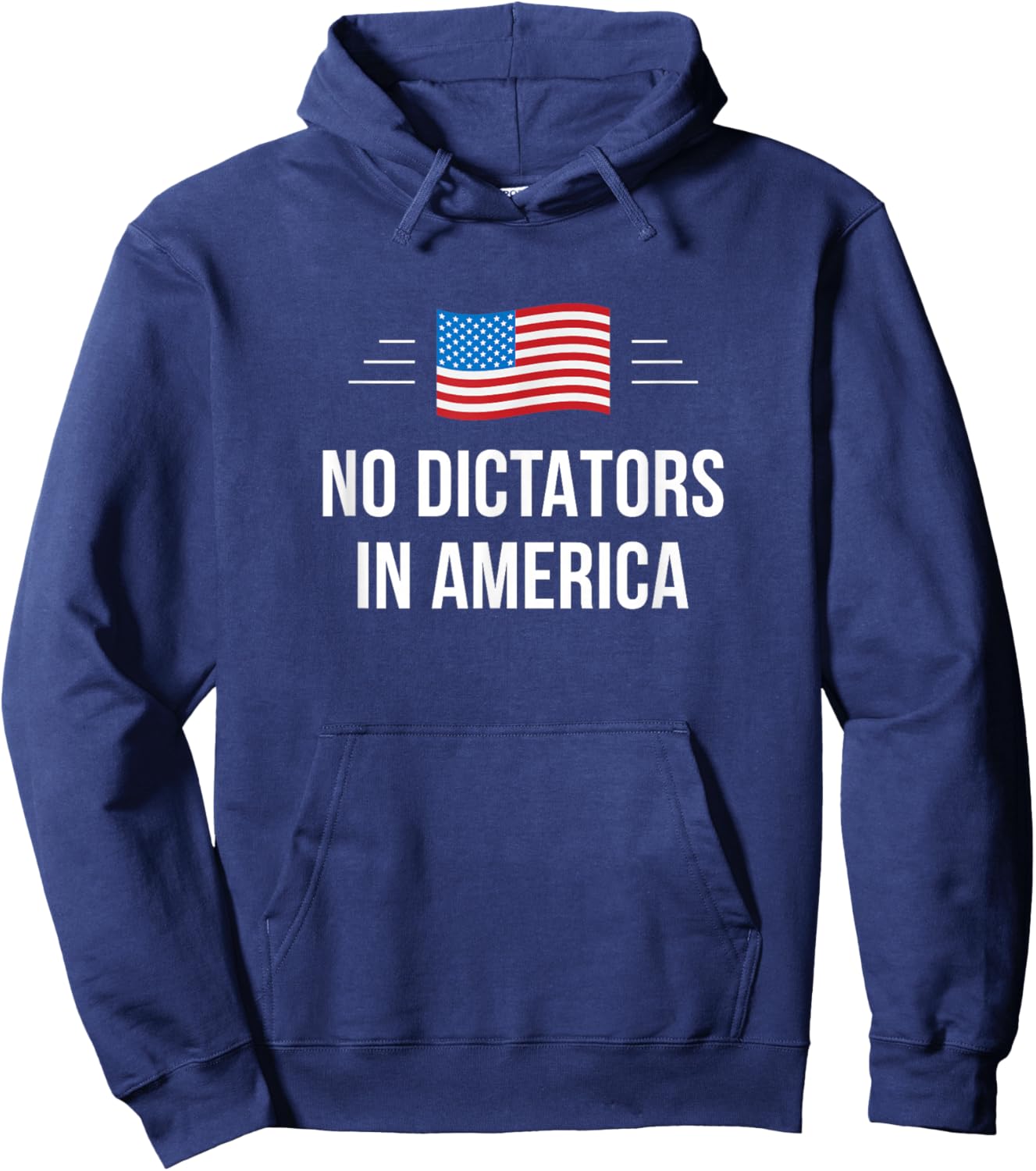No Dictators In America Hoodie - Hoodie | Navy