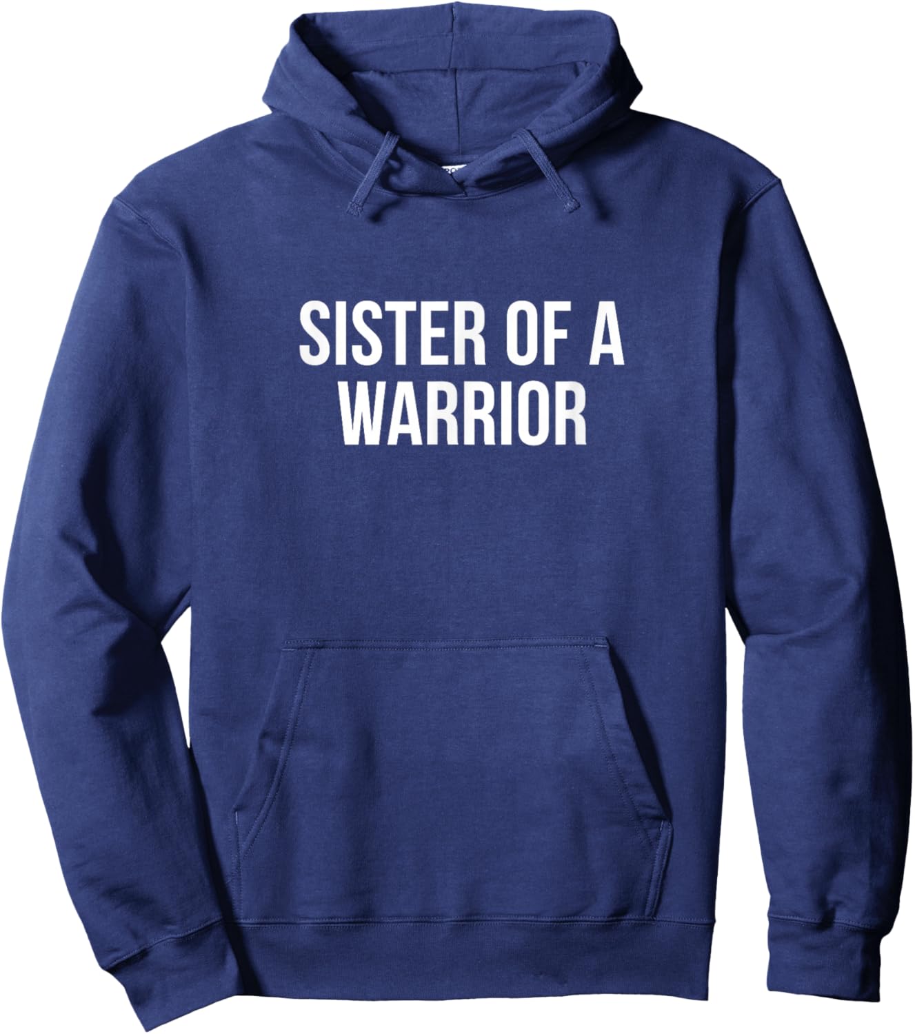 Sister Of A Warrior Hoodie - Hoodie | Navy