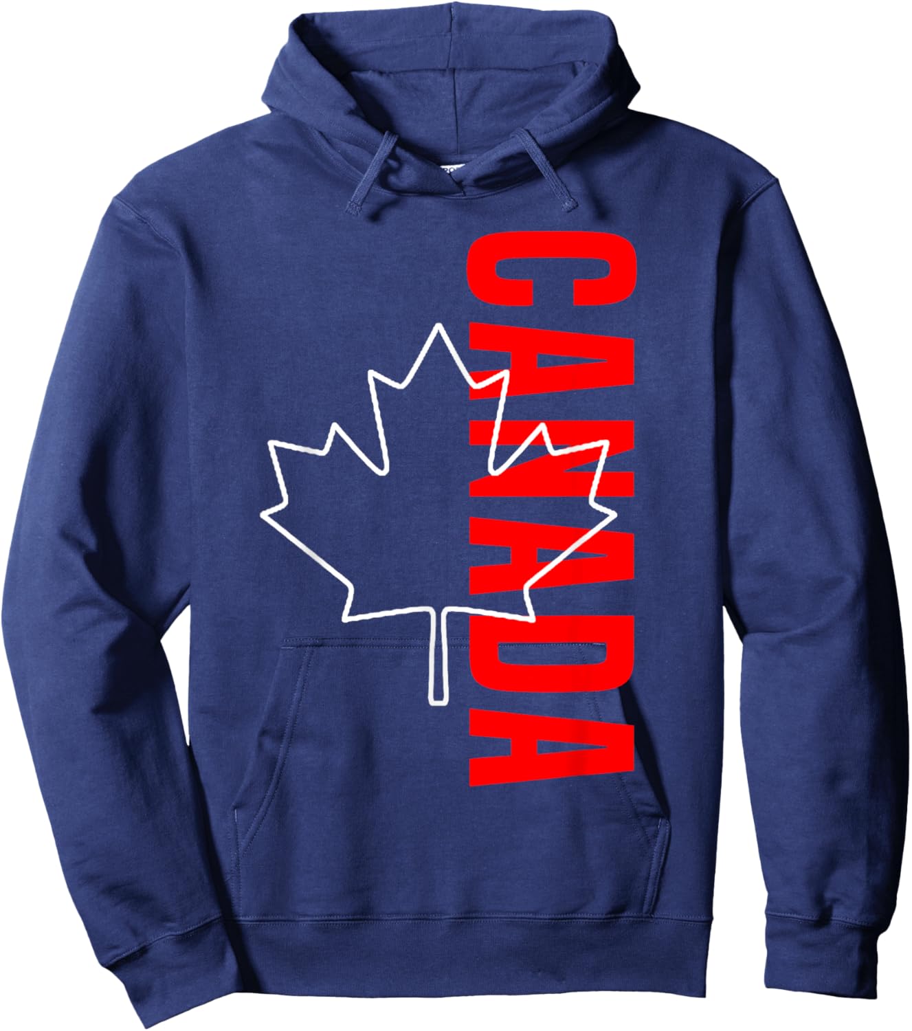 Canada Canada Canada Vancouver Montreal Flag Hoodie - Hoodie | Navy
